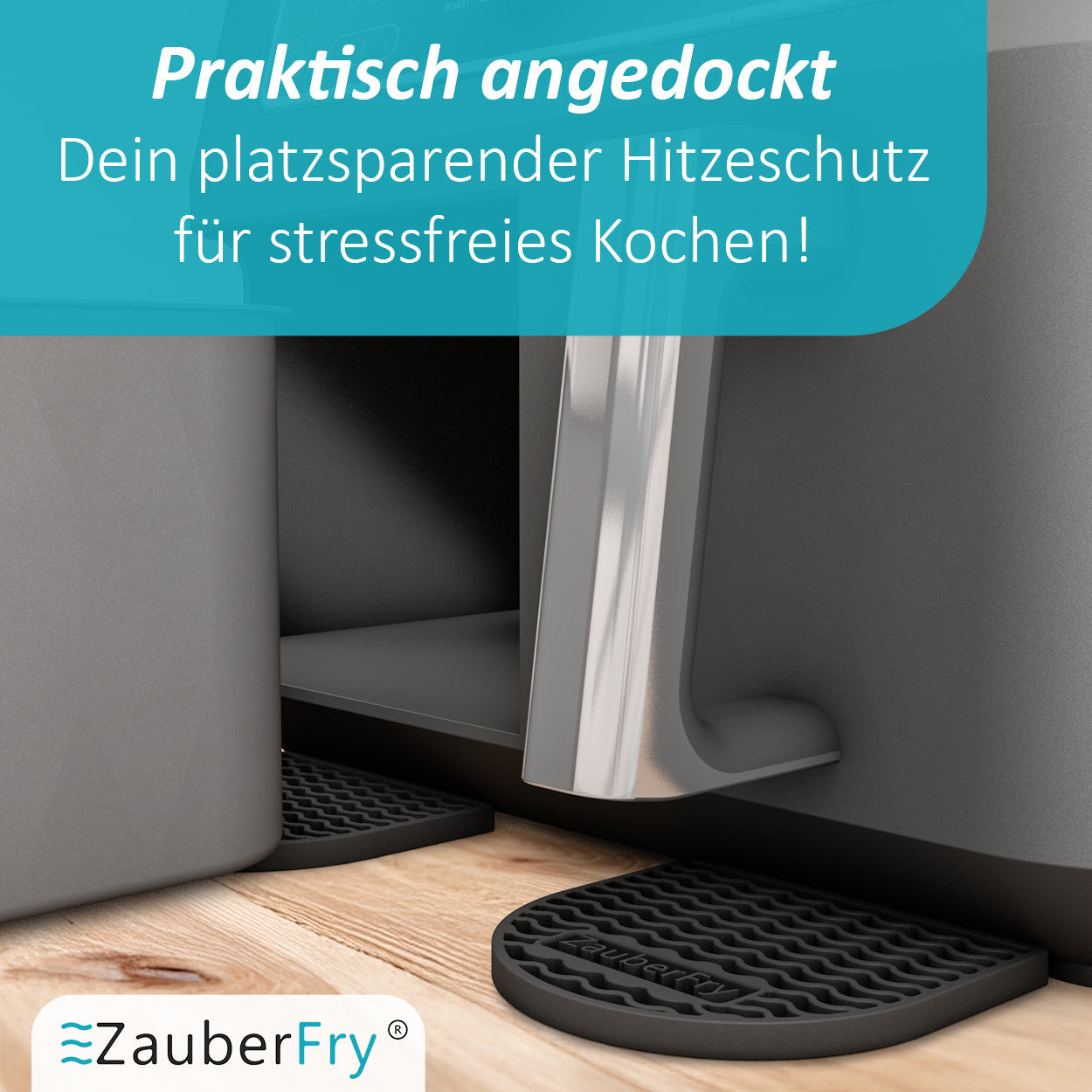 ZauberFry | Silikon Untersetzer für Ninja AF300EU, AF400EU, AF451EU, AF500DE und SL400EU (2er-Set)
