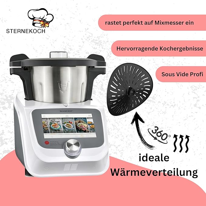 STERNEKOCH Messerabdeckung für Monsieur Cuisine Smart, Trend, Connect