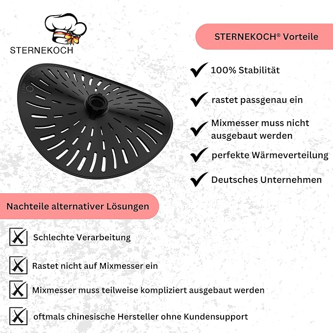 STERNEKOCH Messerabdeckung für Monsieur Cuisine Smart, Trend, Connect