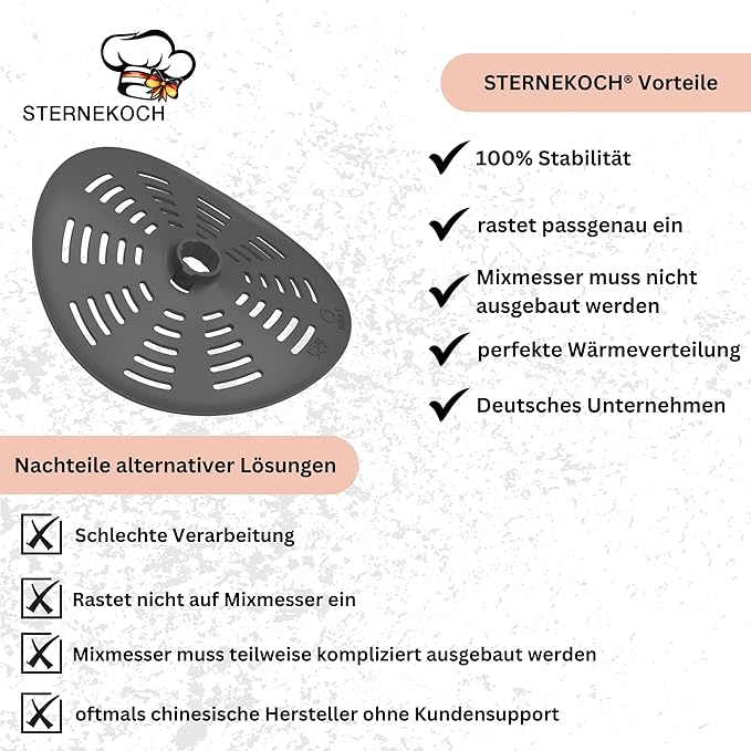 STERNEKOCH Messerabdeckung für Thermomix TM7, TM6, TM5, TM31