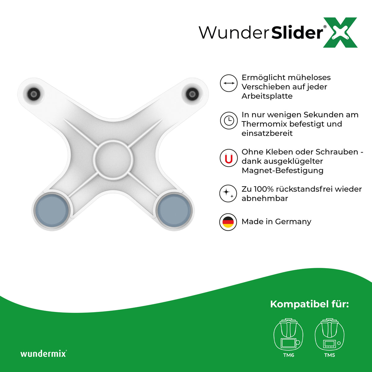 WunderSlider® X | Die neue Gleitbrett-Alternative für Thermomix TM6, TM5