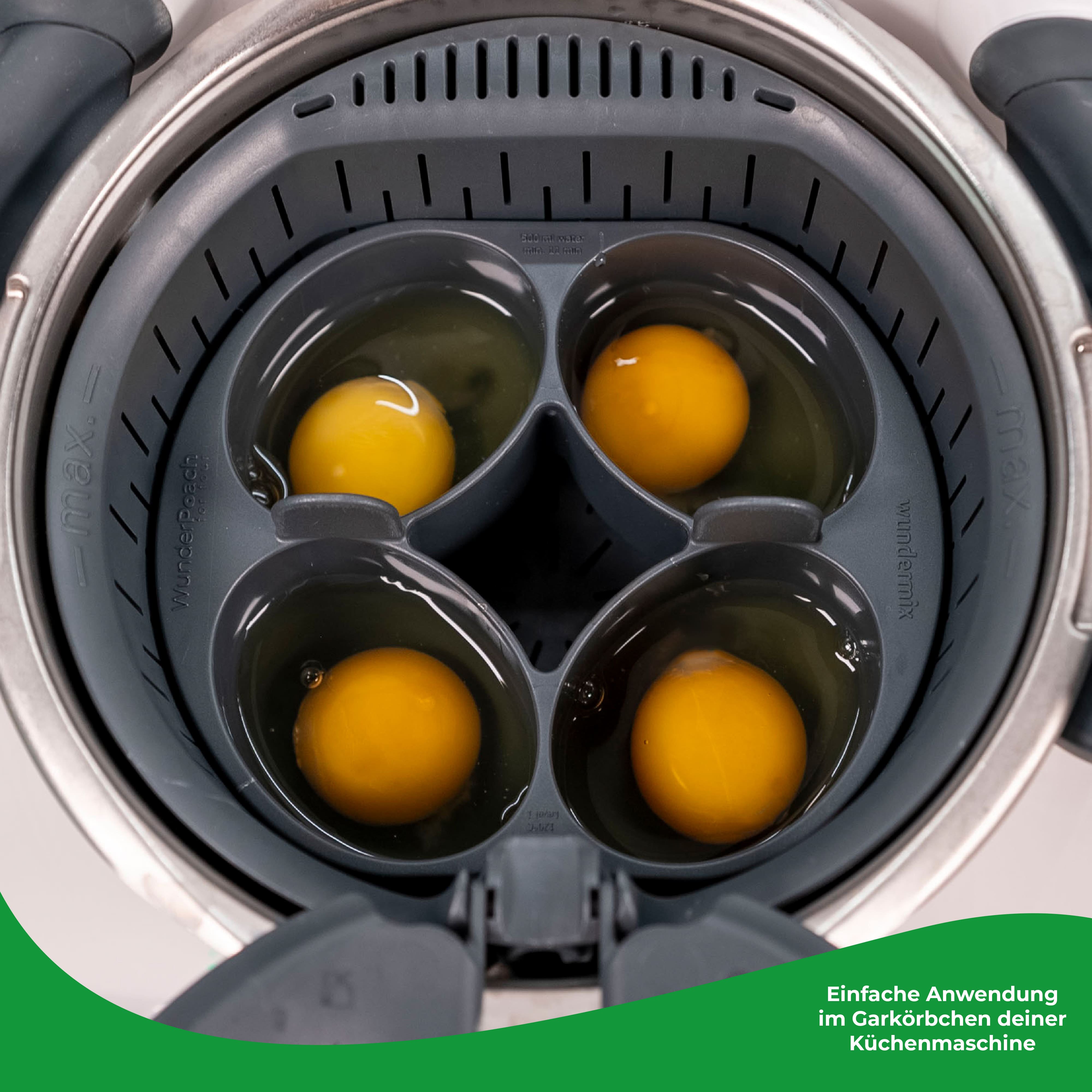 WunderPoach® for four | Pochiereinsatz für Thermomix, Monsieur Cuisine, Cookit