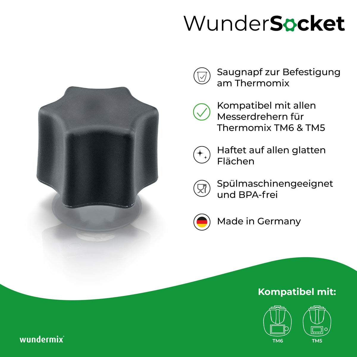 WunderSocket® | Teiglöser-Halterung für Thermomix TM6, TM5