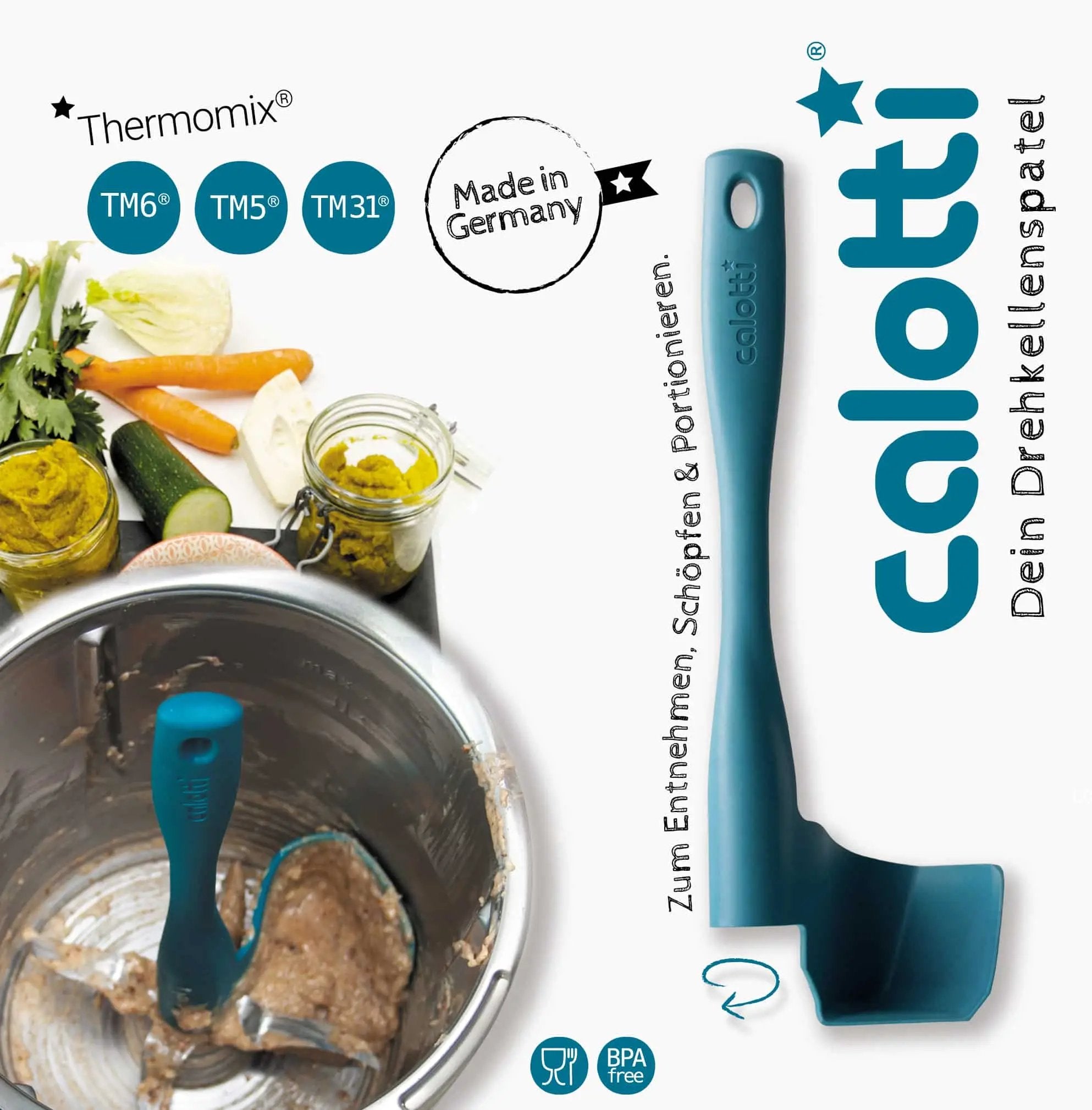 Calotti® | Drehkellenspatel für Thermomix TM7, TM6, TM5, TM31