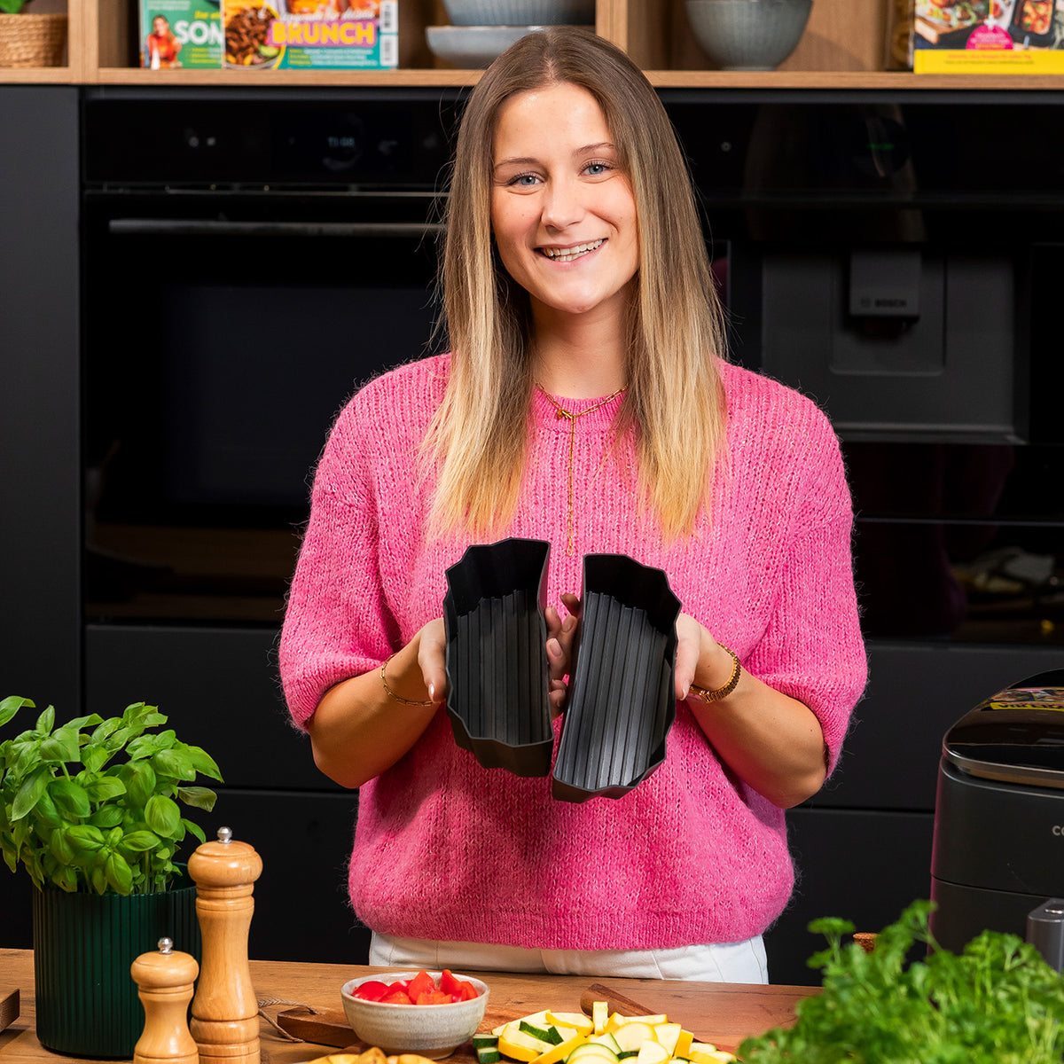 ZauberFry | DUAL Silikonform für AirFryer kompatibel mit Philips, Cosori und mehr