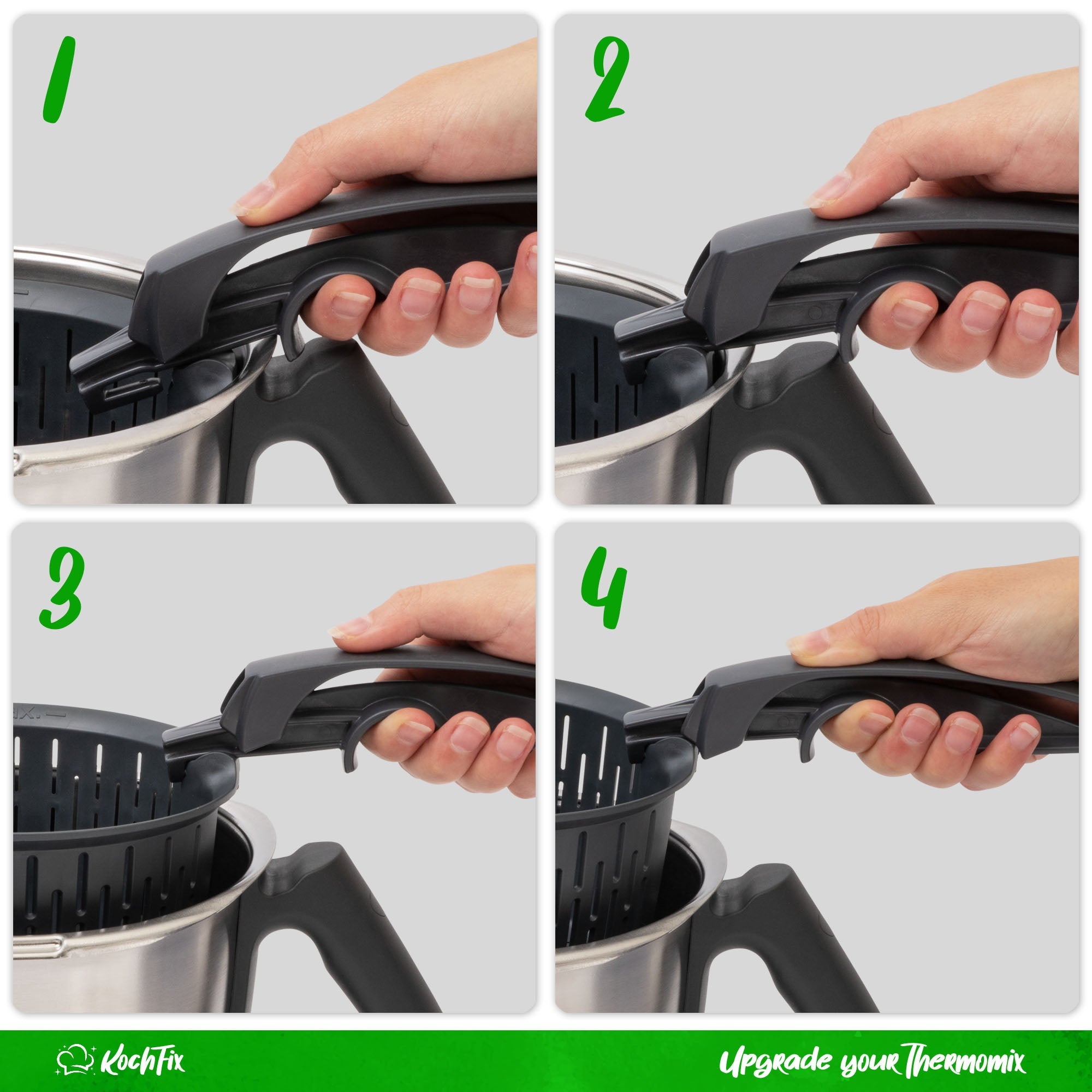 KochFix Garkorb-Griff für Thermomix-Gareinsatz TM7, TM6, TM5, TM31