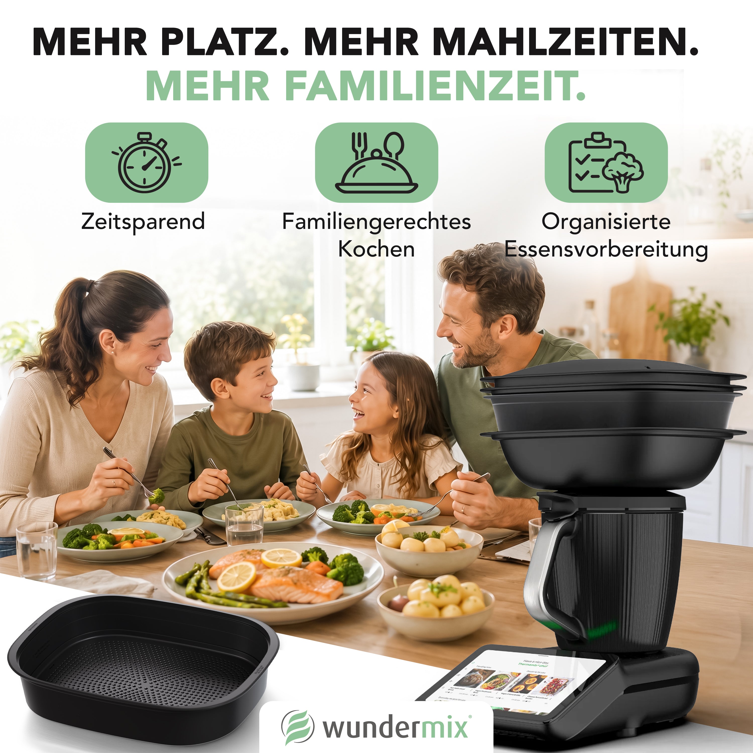 MaxiSteam® | Varoma-Erweiterung mit Einlegeboden für Thermomix TM7