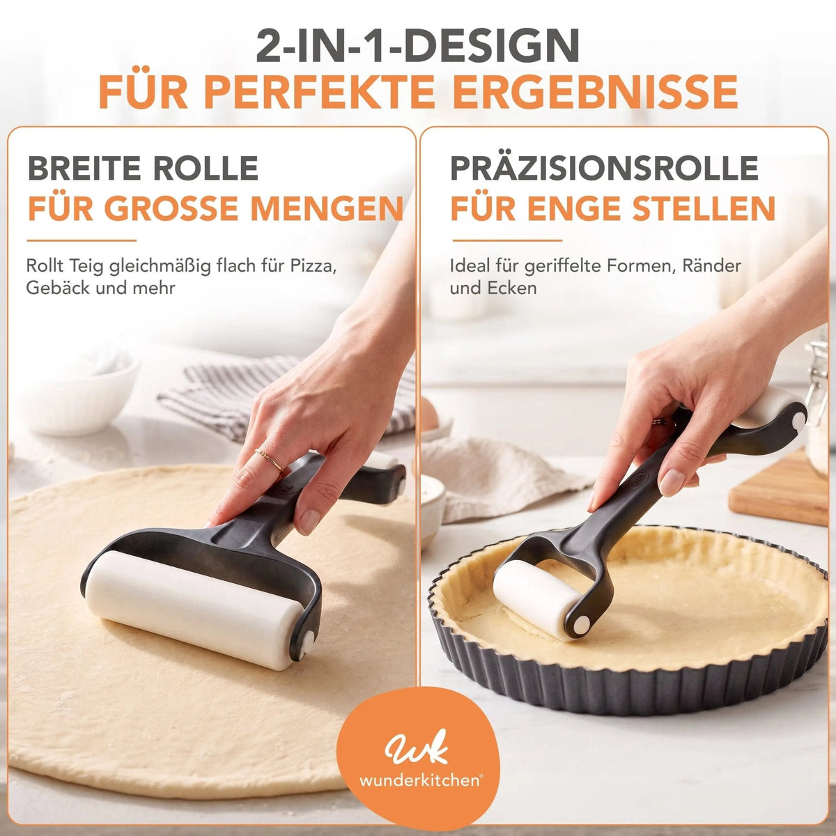 RollPro® V2 | Teigroller mit zwei unterschiedlich großen Walzen