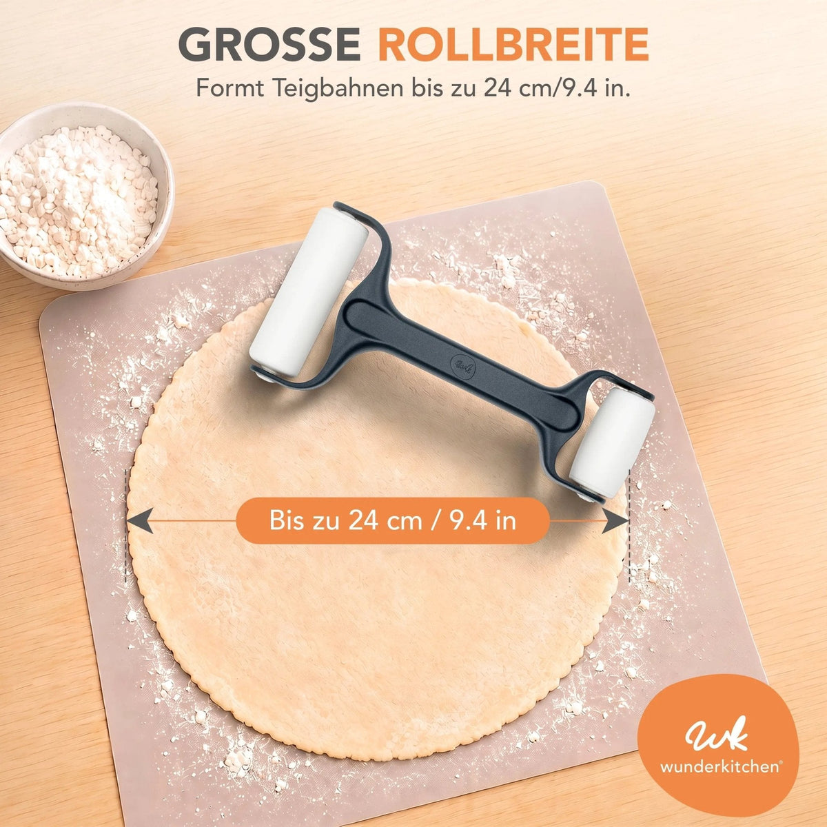 RollPro® V2 | Teigroller mit zwei unterschiedlich großen Walzen