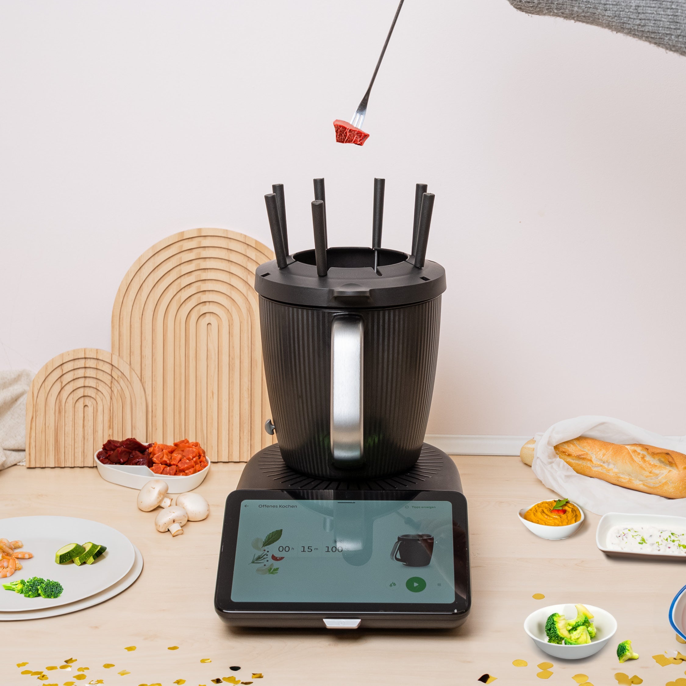 Meltimizer | Fondue-Deckel passend für Thermomix TM7