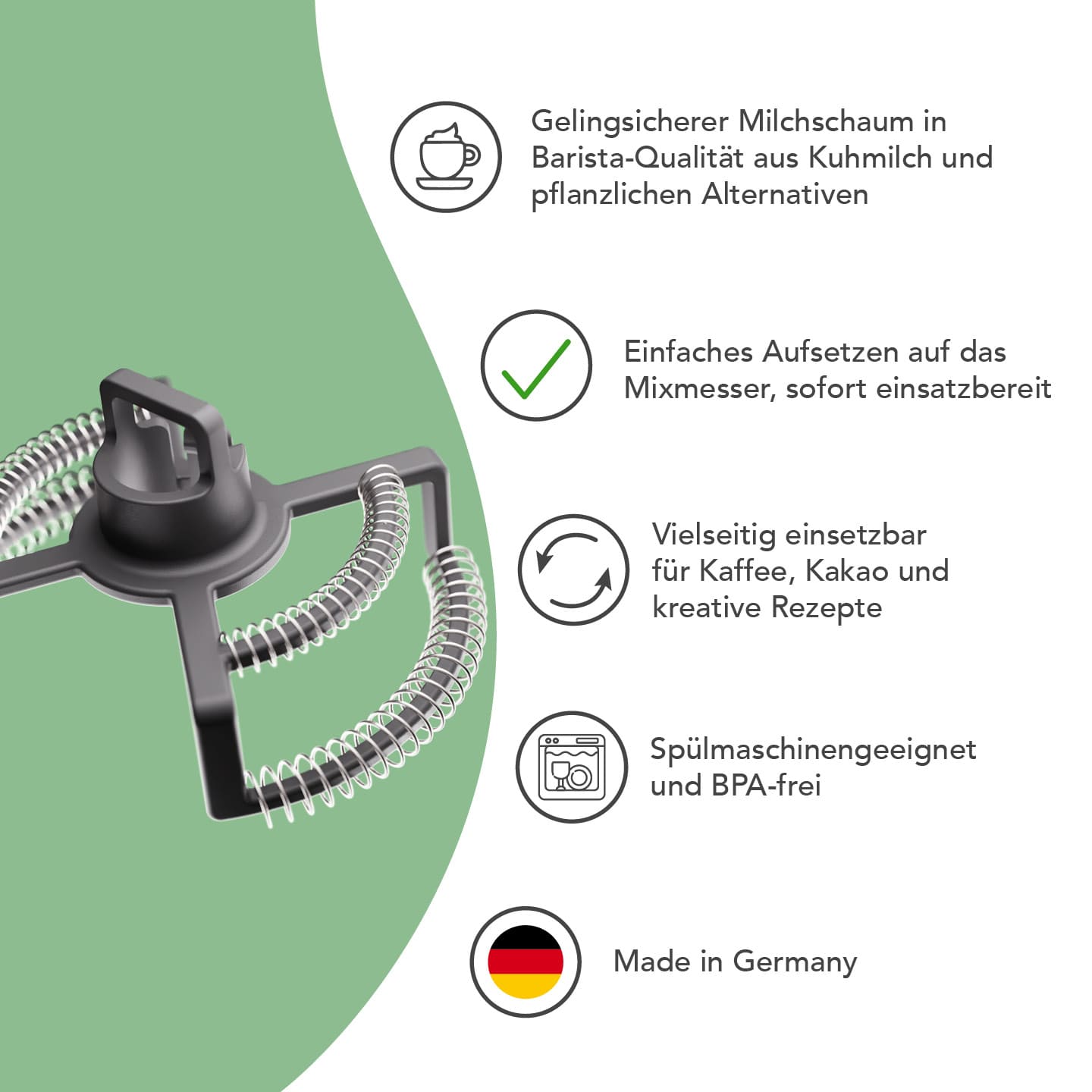 Milkimizer Milchschäumer für Thermomix TM7, TM6, TM5, TM31