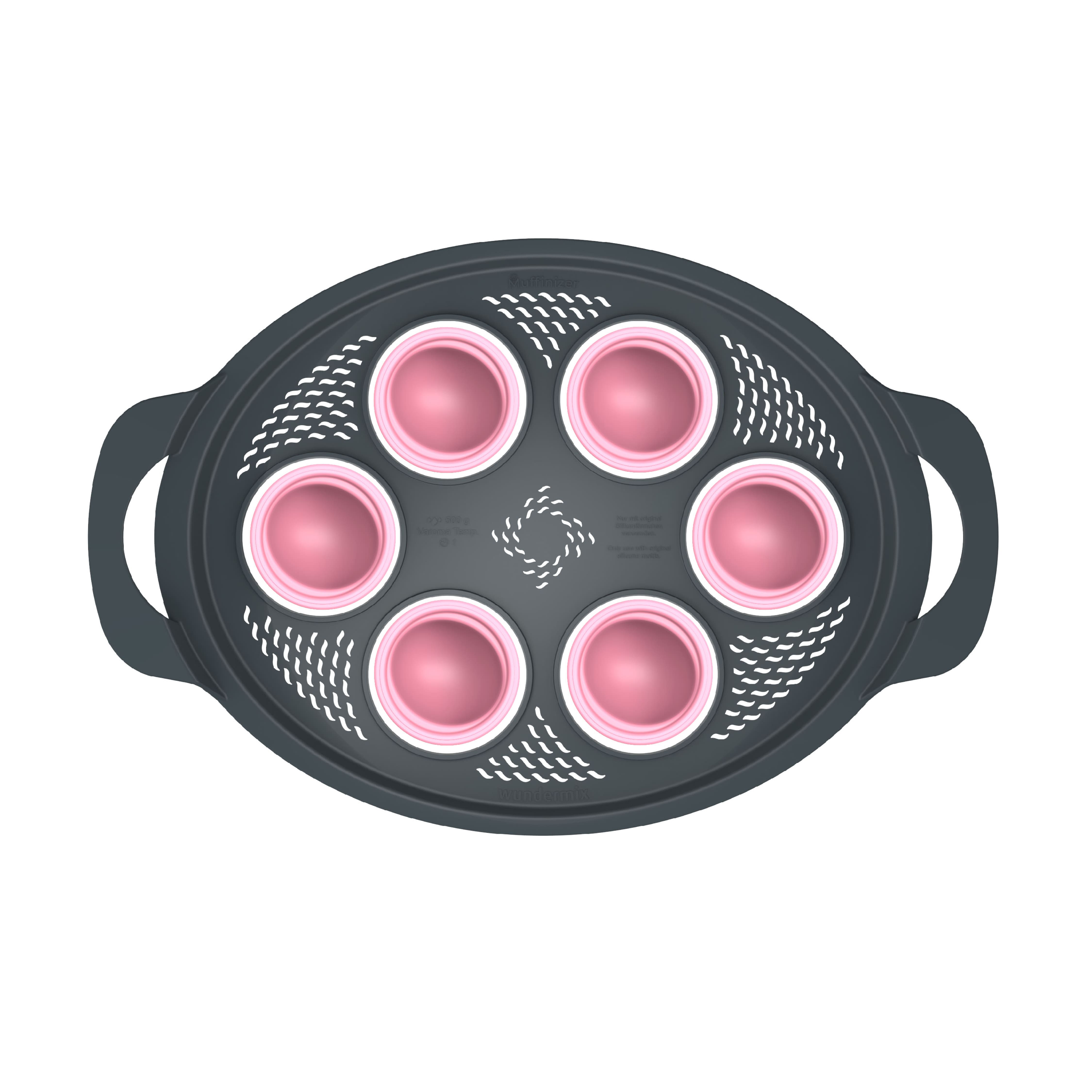 Muffinizer® | inkl. 6 Silikonförmchen | Backform für Thermomix TM6, TM5, TM31