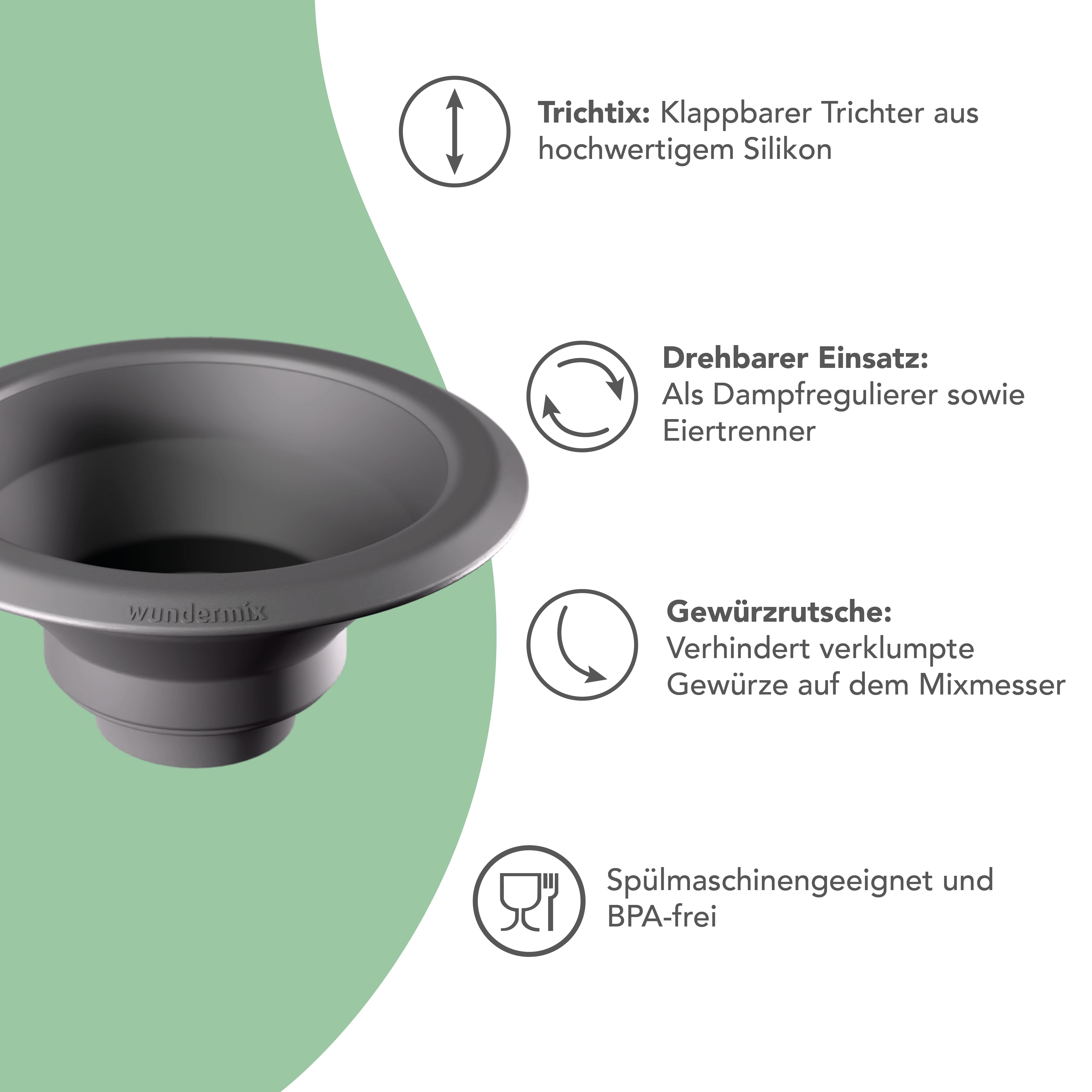 Trichtix® | Multifunktionstrichter 3er-Set für TM6, TM5