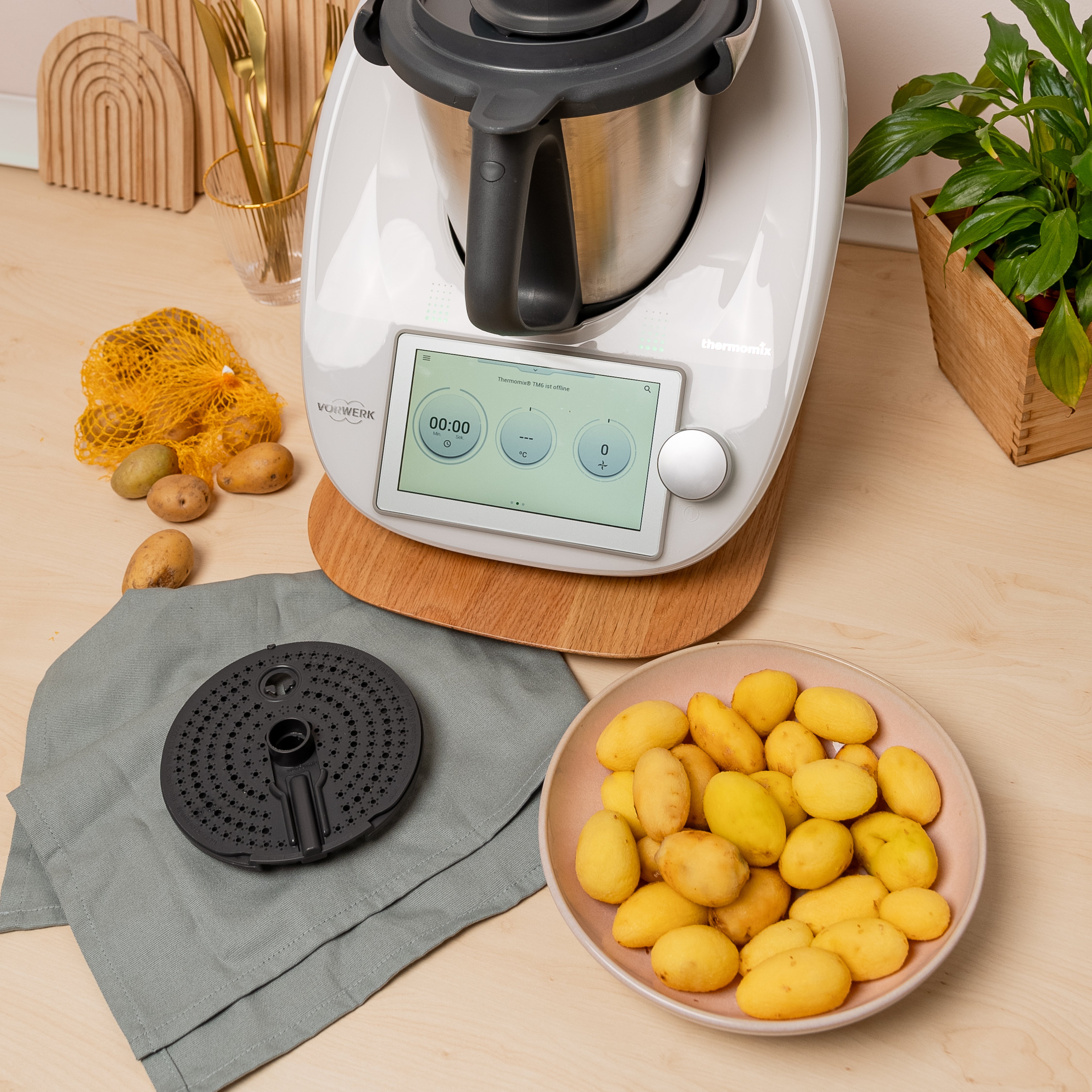 WunderPeeler® | V2 | Kartoffelschäler-Aufsatz für Thermomix TM7, TM6, TM5, TM31