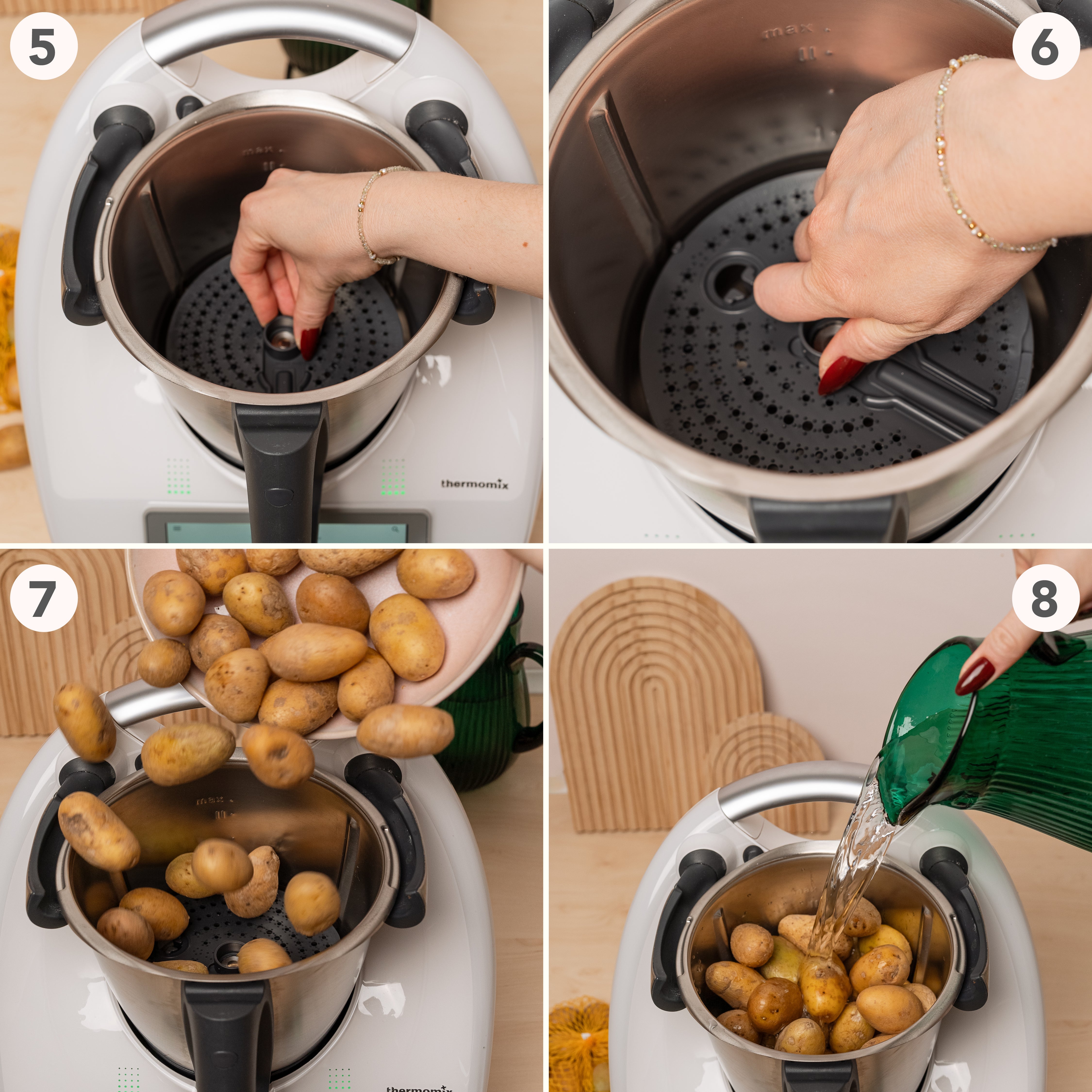 WunderPeeler® | V2 | Kartoffelschäler-Aufsatz für Thermomix TM7, TM6, TM5, TM31