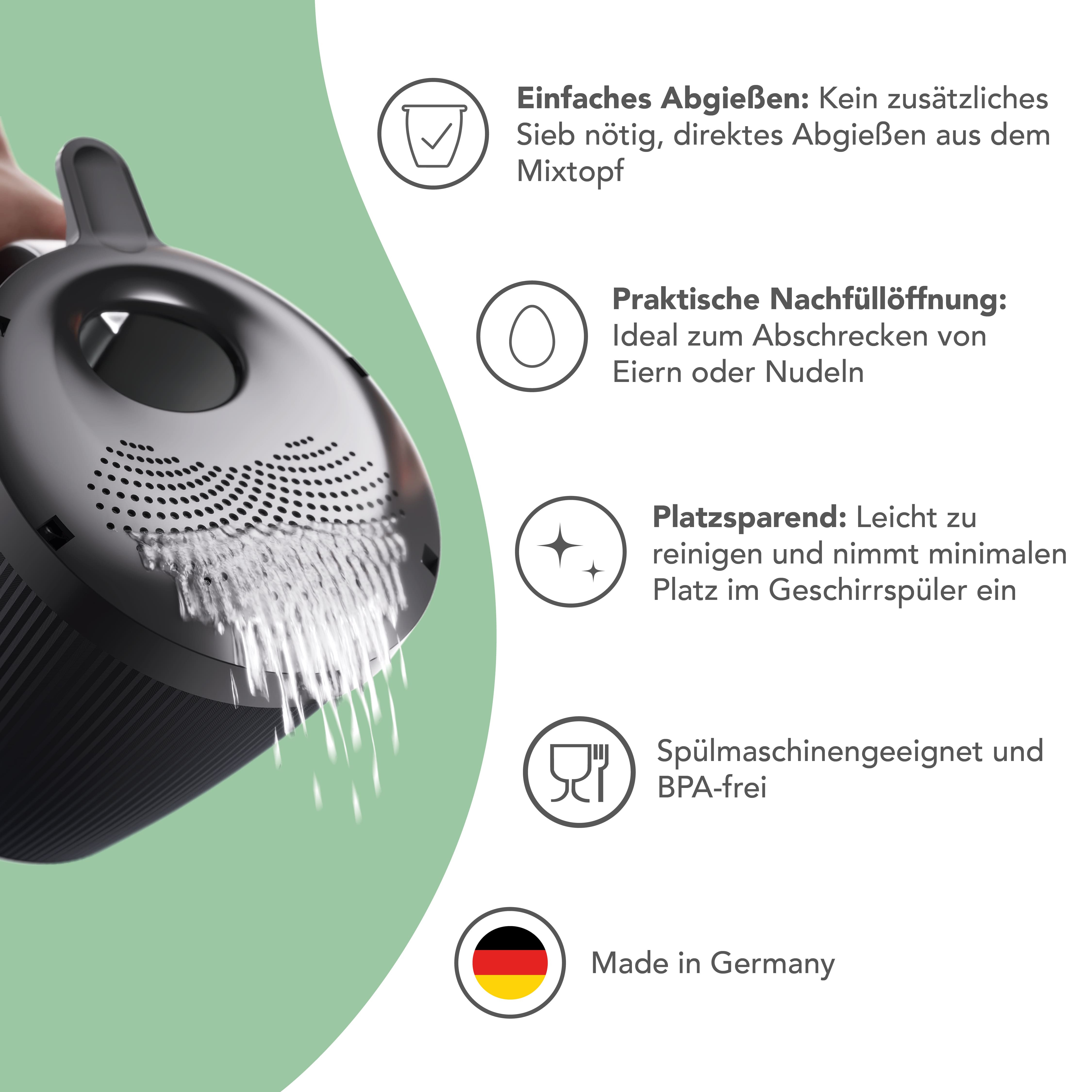 WunderWave® | Ausgusssieb für Thermomix TM7, TM6, TM5
