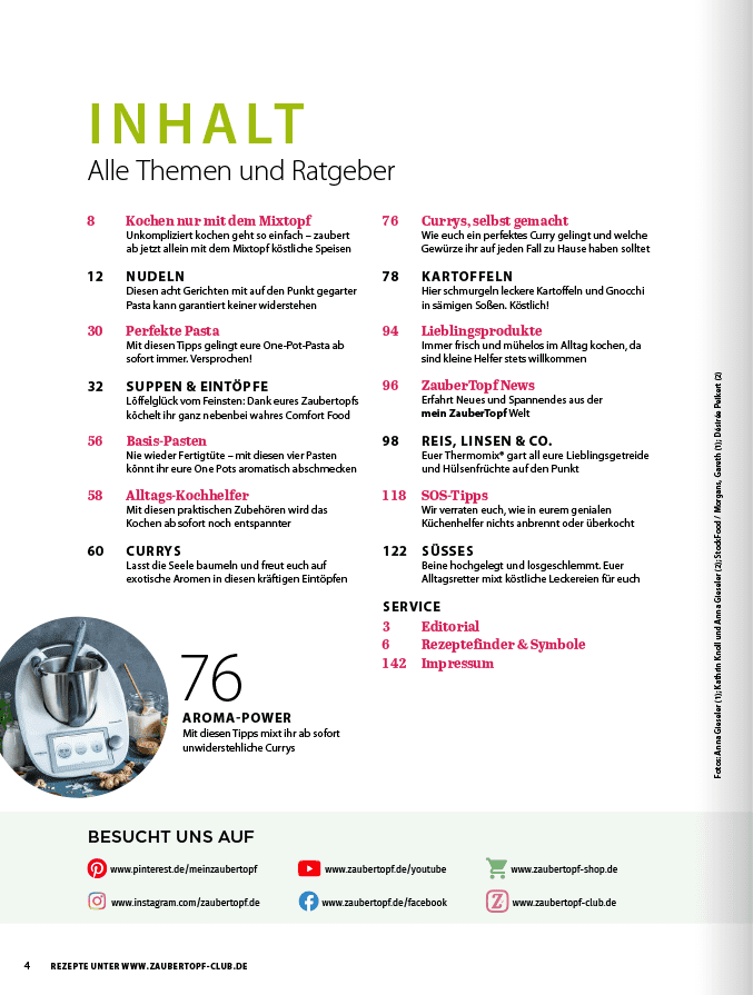ZauberTopf - Gold-Edition «One Pots» - Ausgabe 04/2023