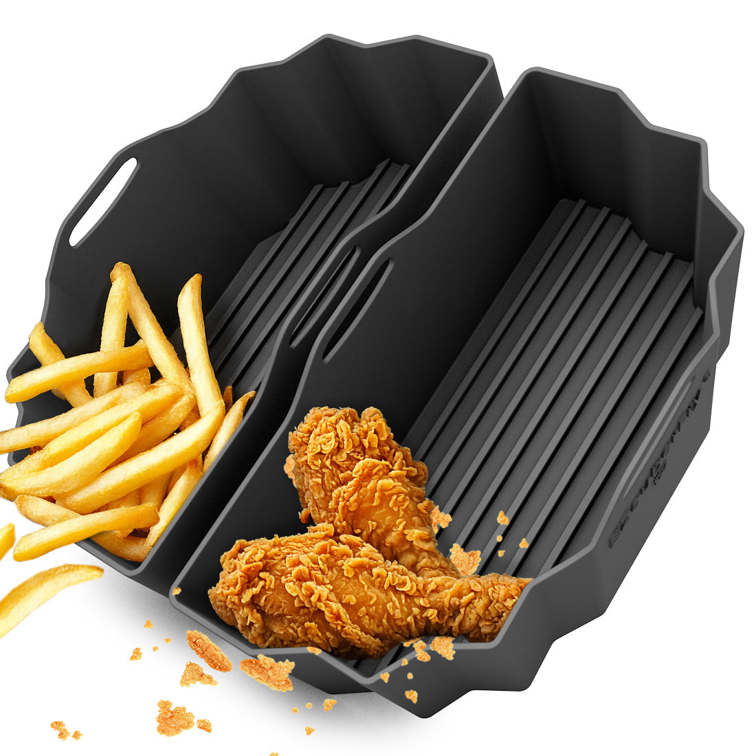 ZauberFry | DUAL Silikonform für AirFryer kompatibel mit Philips, Cosori und mehr