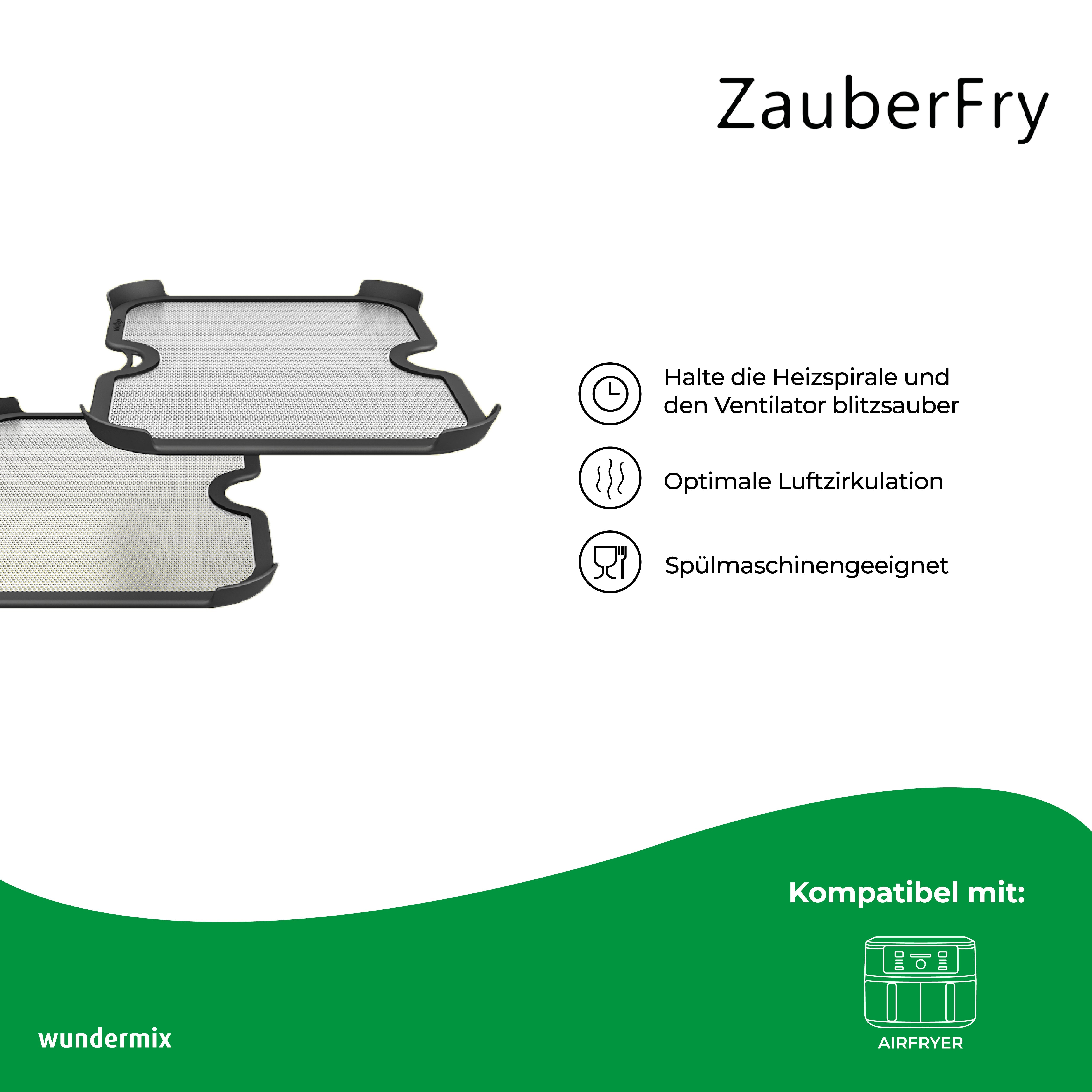 ZauberFry - Spritzschutz kompatibel mit Ninja Airfryer (2er-Set)