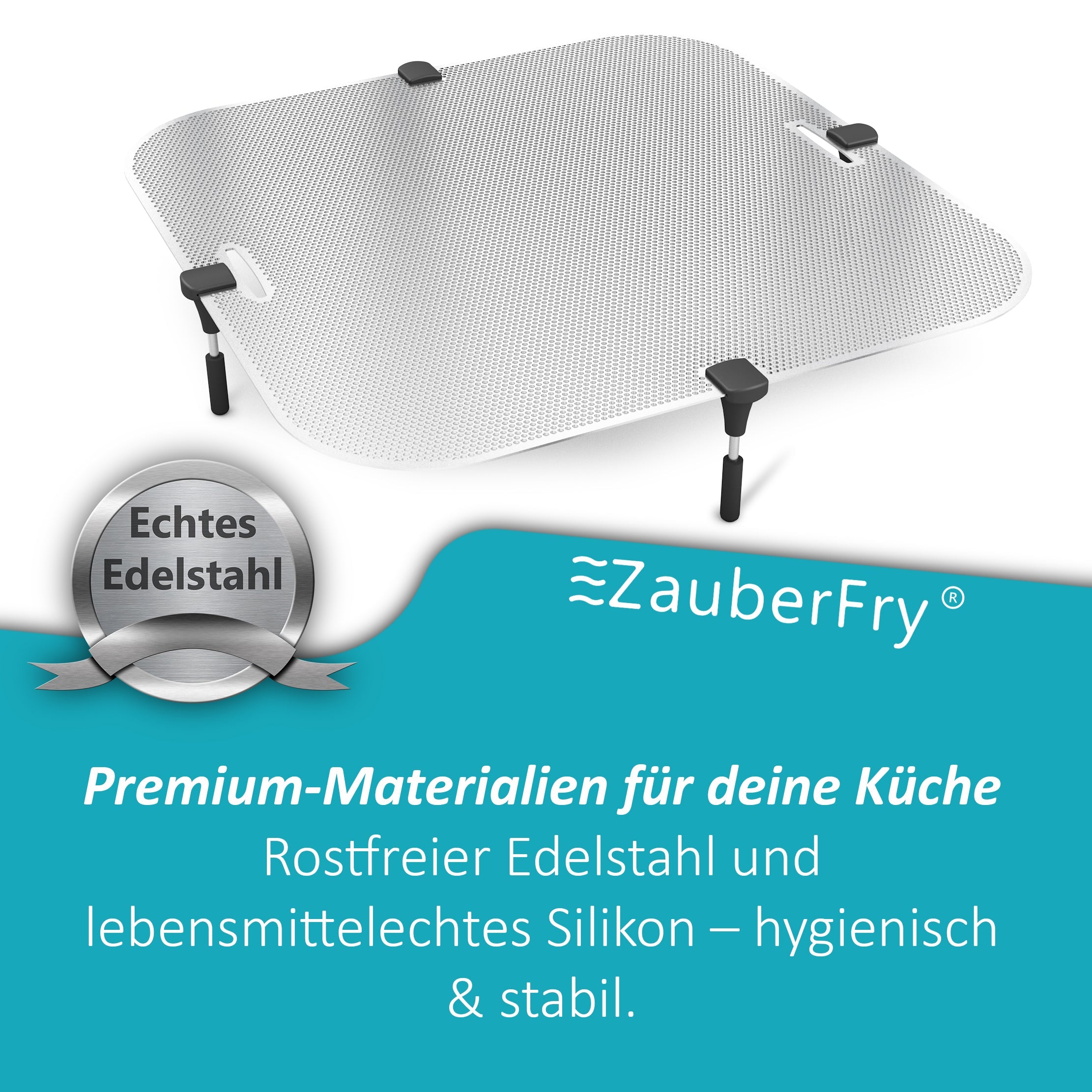Spritzschutz Airfryer Tefal Easy Fry XL Surface Edelstahl