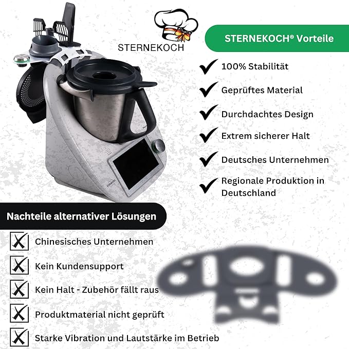 STERNEKOCH Zubehörhalter für Thermomix TM6, TM5