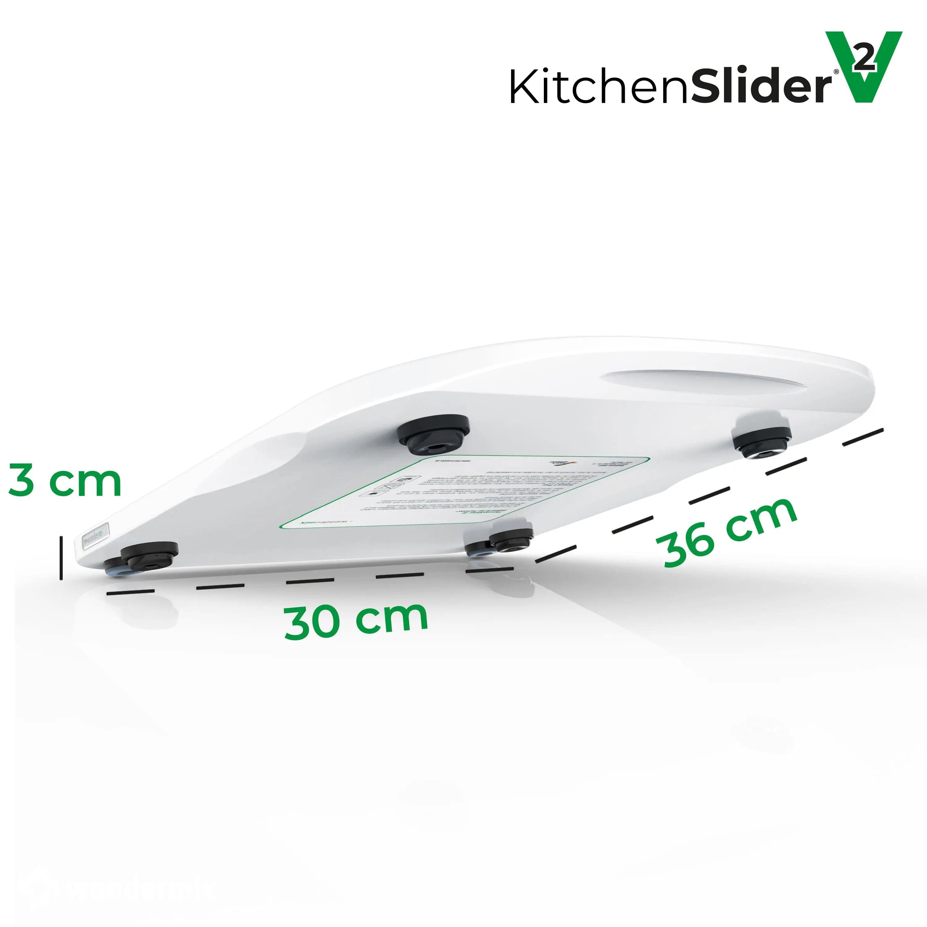 KitchenSlider® M | V2 Plus | Premium-Gleitbrett für Thermomix TM6, TM5