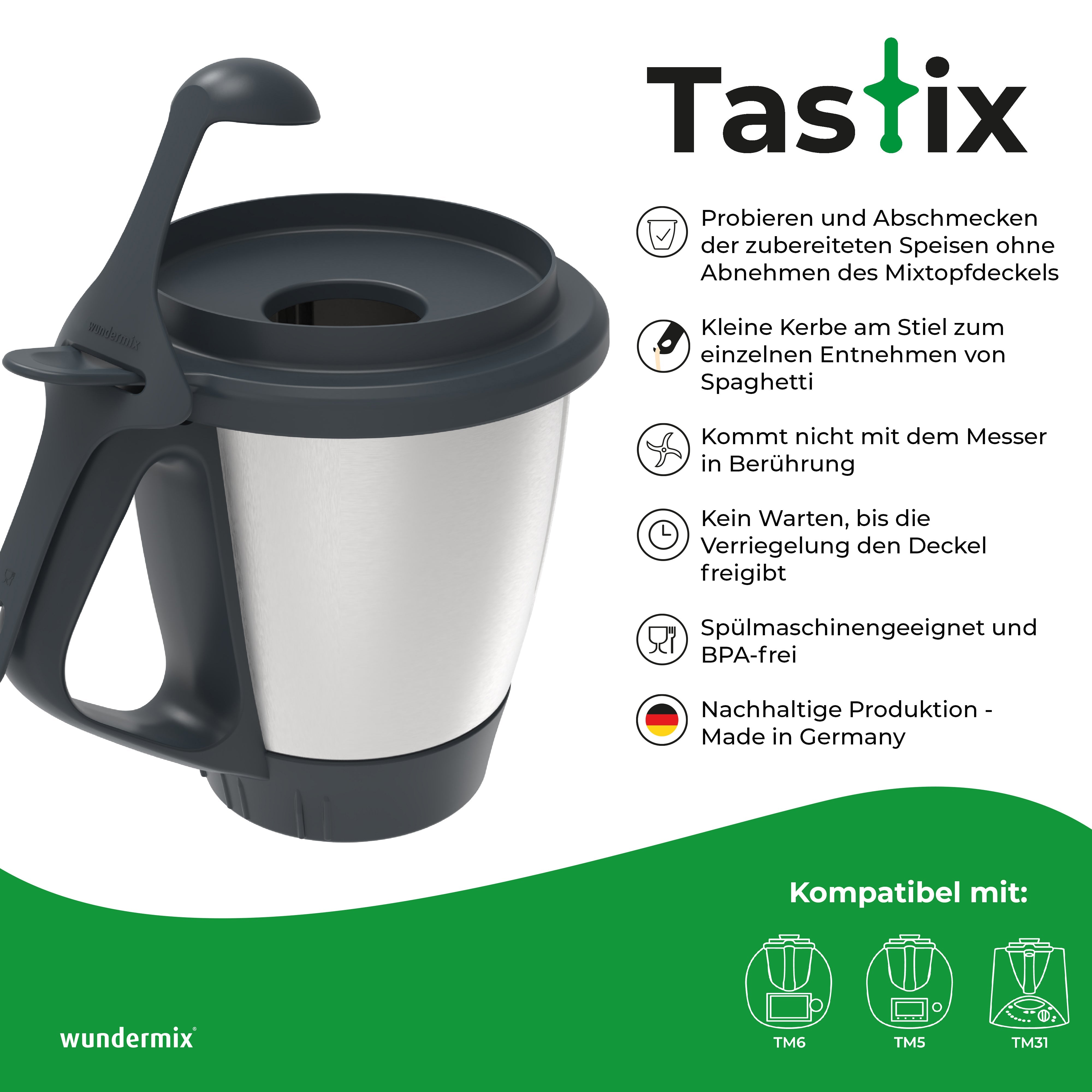 Tastix® | Probierlöffel für Thermomix TM6, TM5, TM31