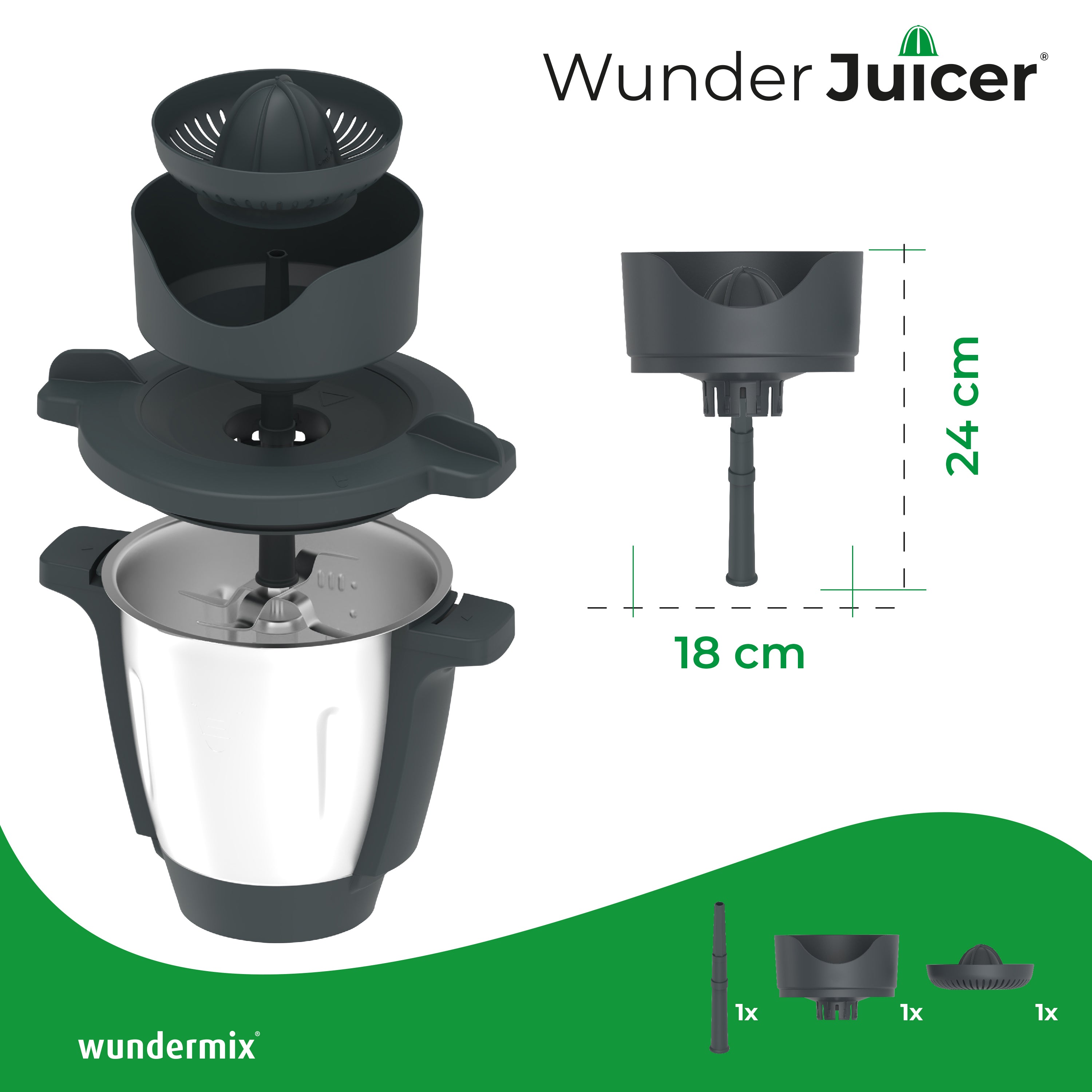 WunderJuicer® | Saftpresse für Monsieur Cuisine Connect, Trend und Smart