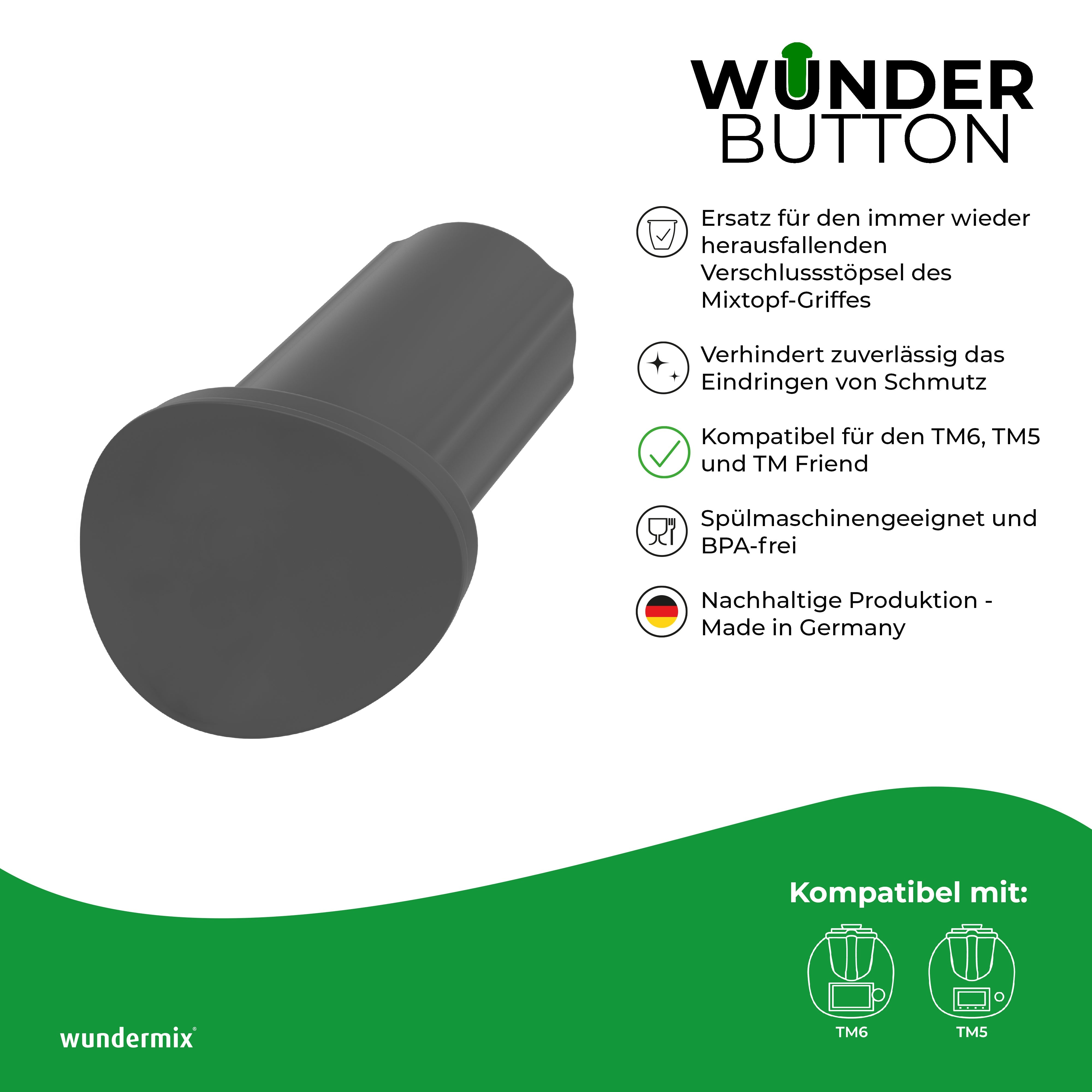 WunderButton® | Verschlussstöpsel für Mixtopf-Griff | TM6, TM5 und TM Friend