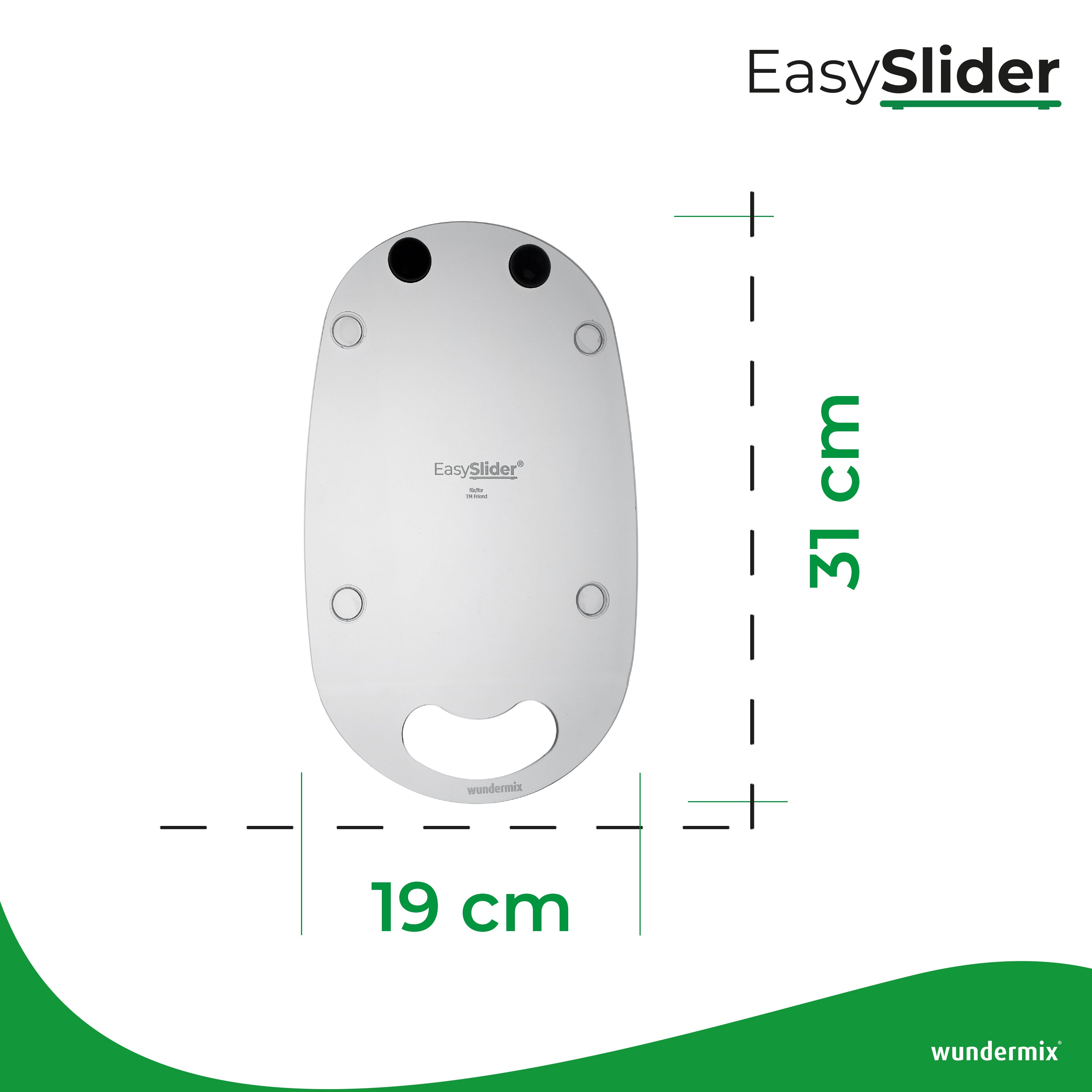 EasySlider® | Gleitbrett aus Acrylglas für TM Friend