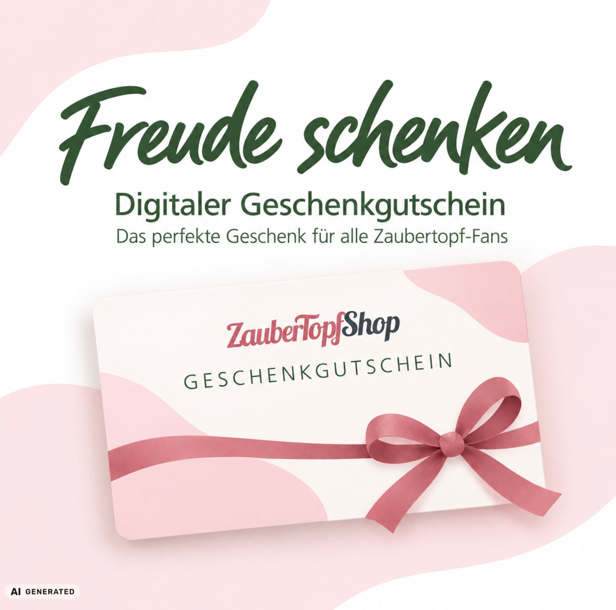 Digitaler Geschenkgutschein für ZauberTopf Shop