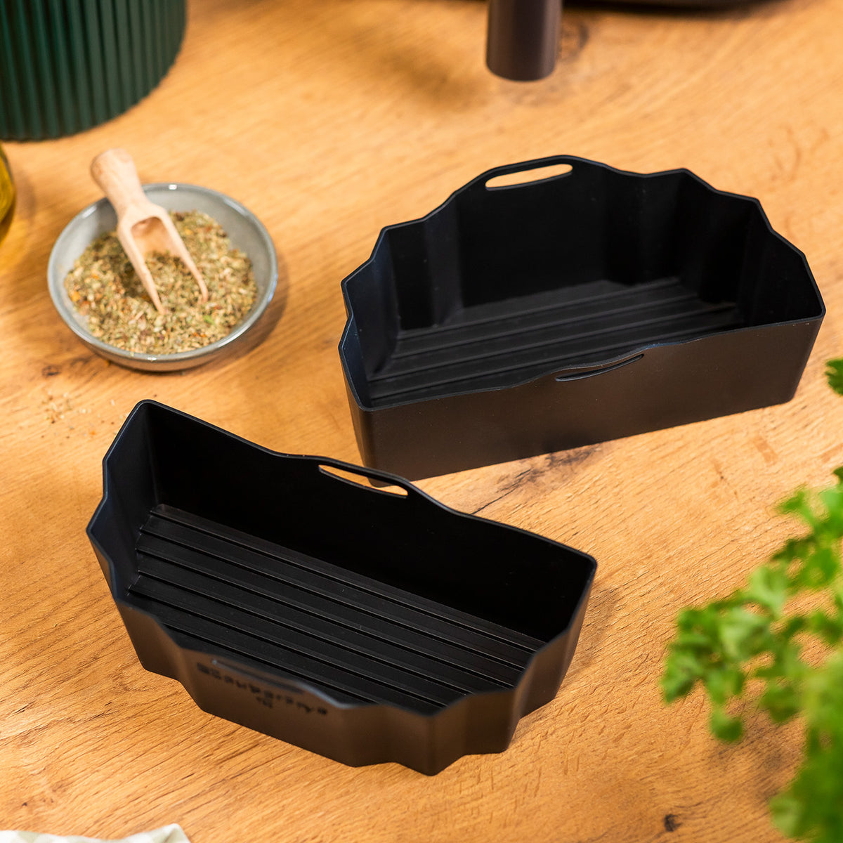 ZauberFry | DUAL Silikonform für AirFryer kompatibel mit Philips, Cosori und mehr