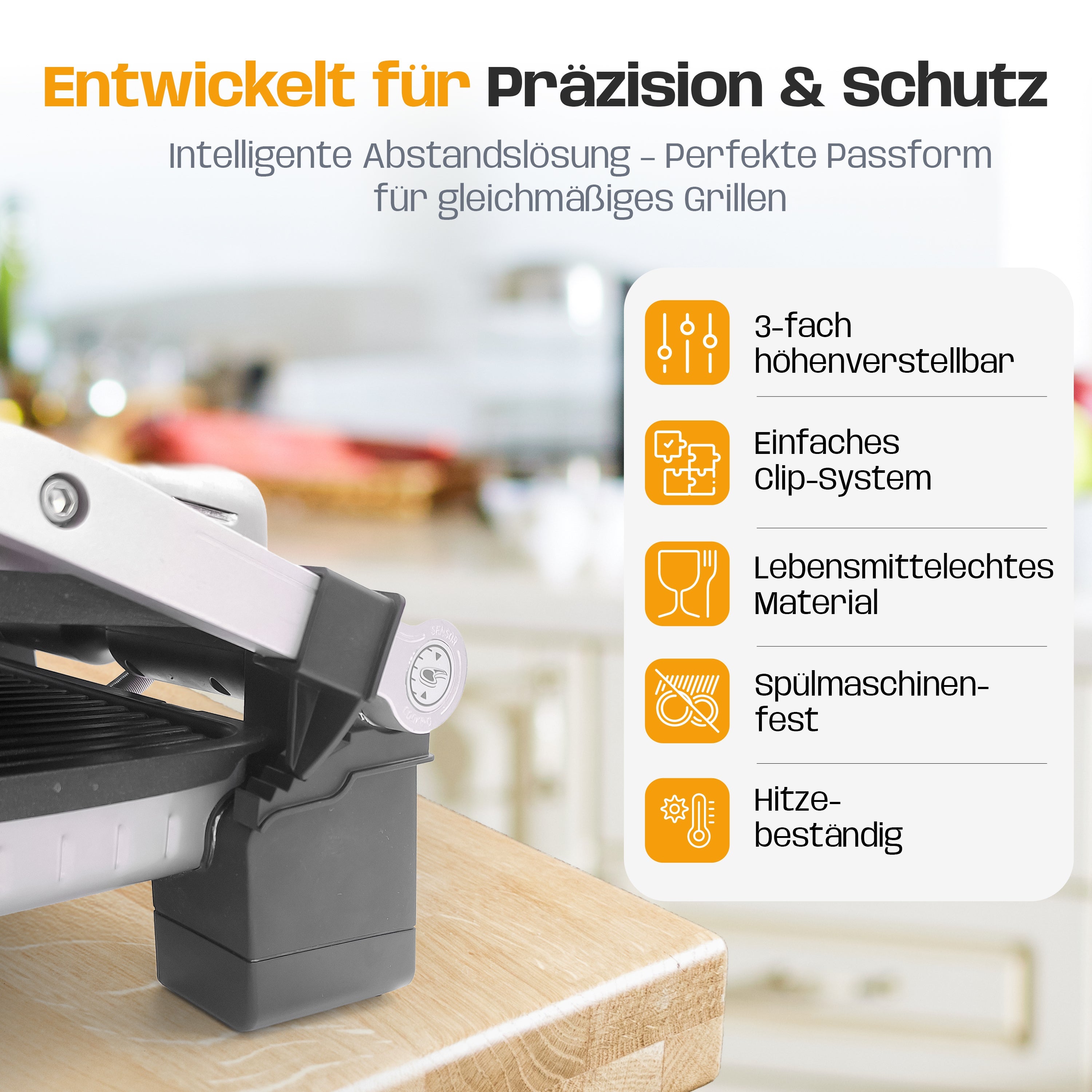 Abstandshalter Clip für Tefal Optigrill & OptiGrill XL
