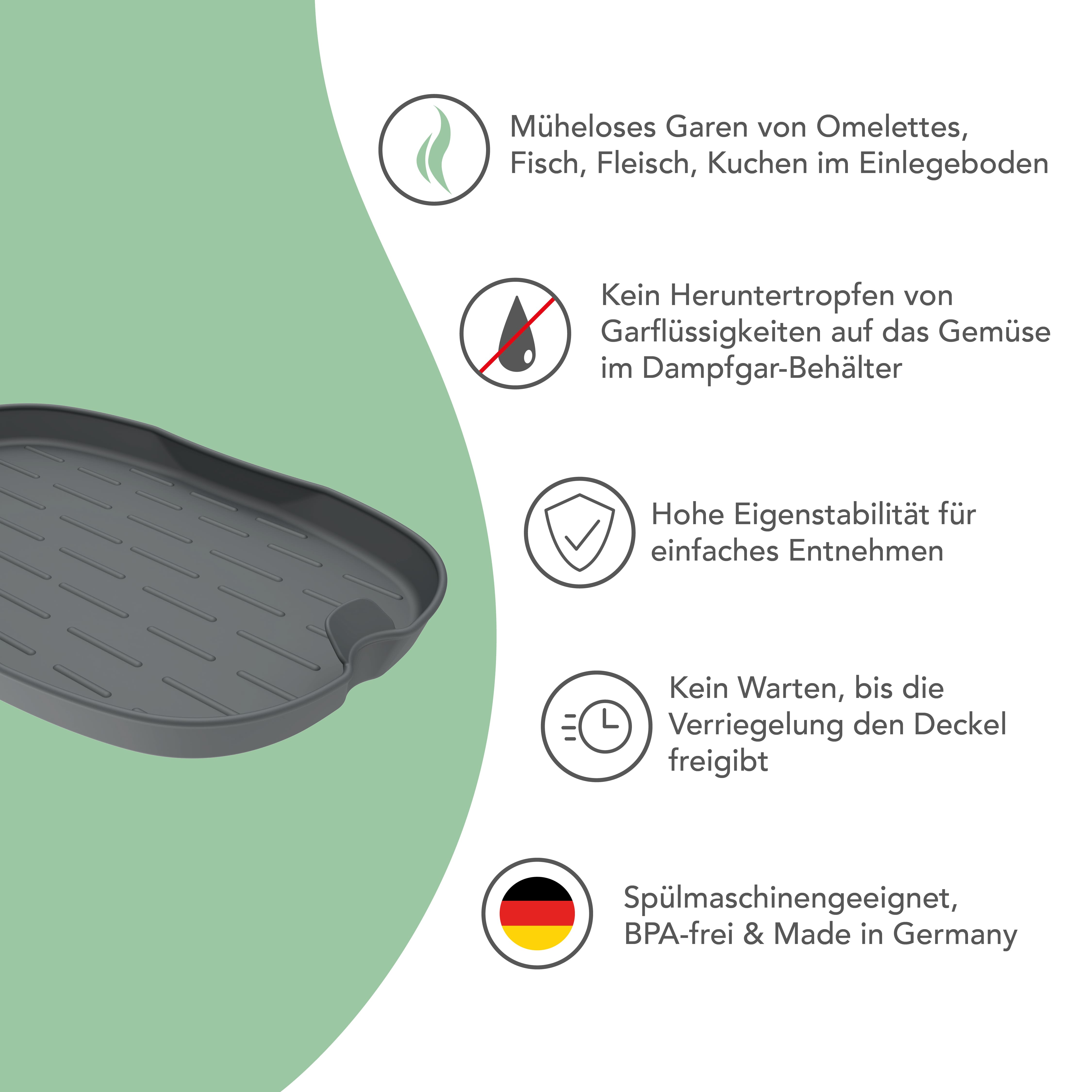 FlexiSteam Dampfgar-Silikonform für Monsieur Cuisine