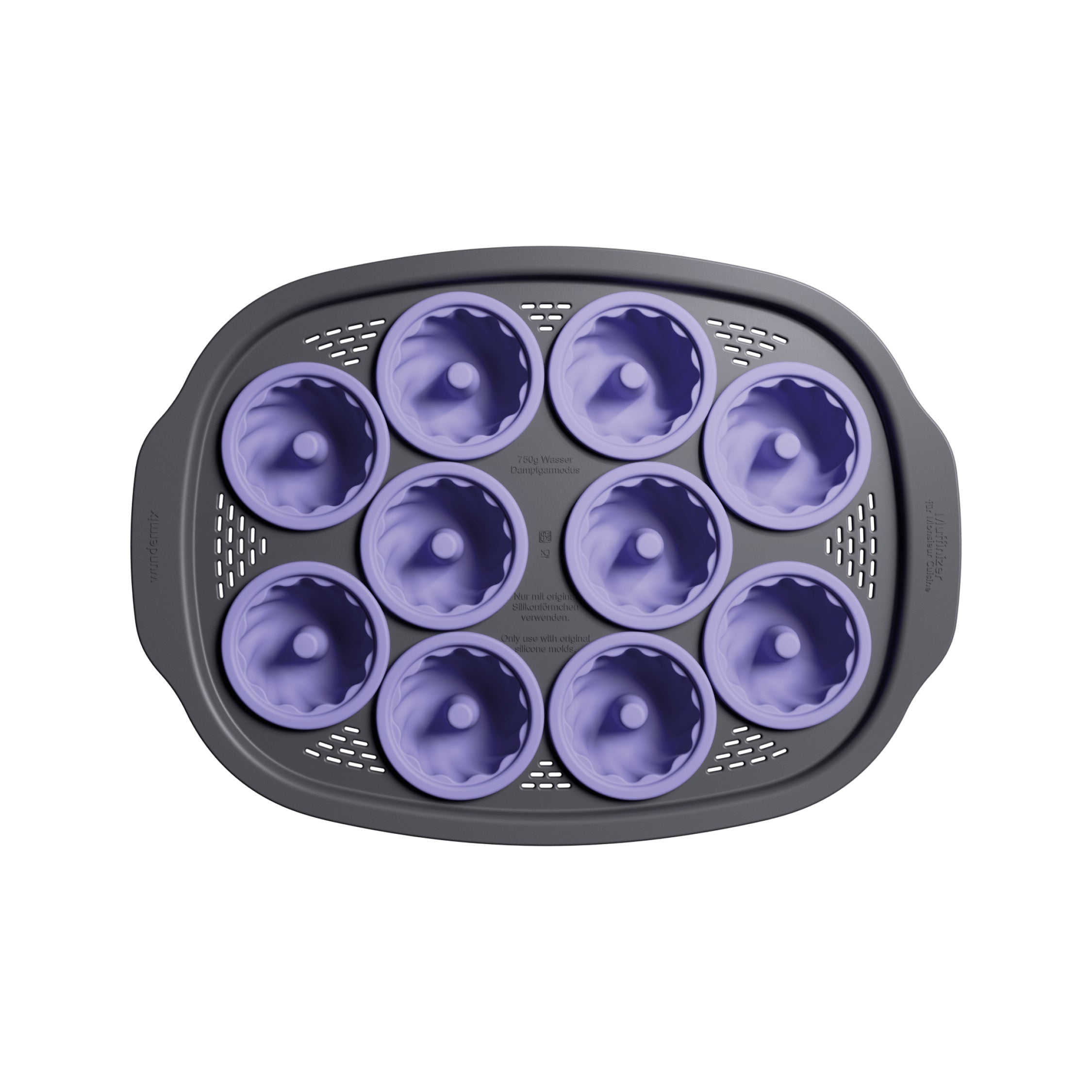 Muffinizer® | inkl. 10 Förmchen für Monsieur Cuisine Smart, Trend, Connect