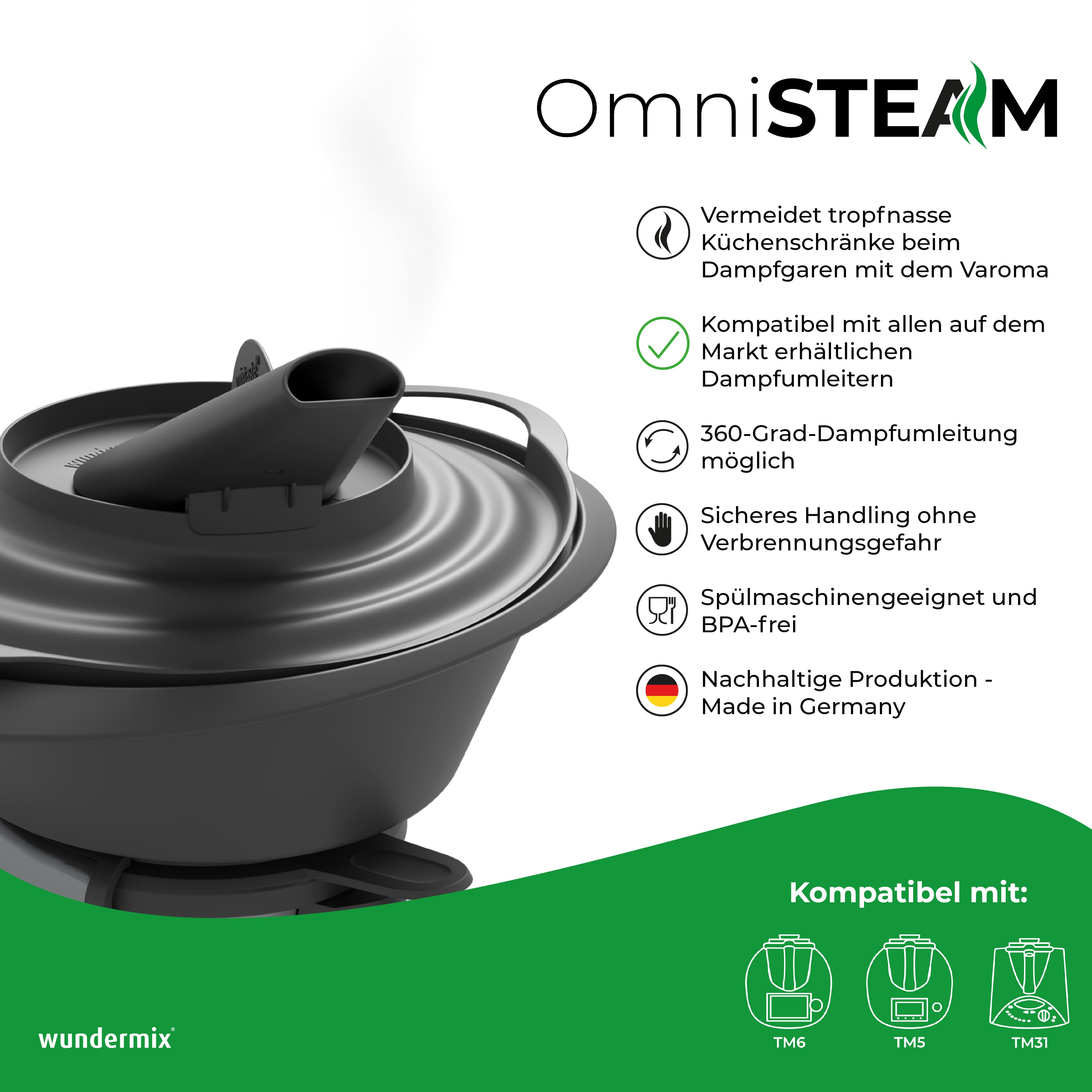 OmniSteam® | Varoma-Deckel für Dampfumleiter