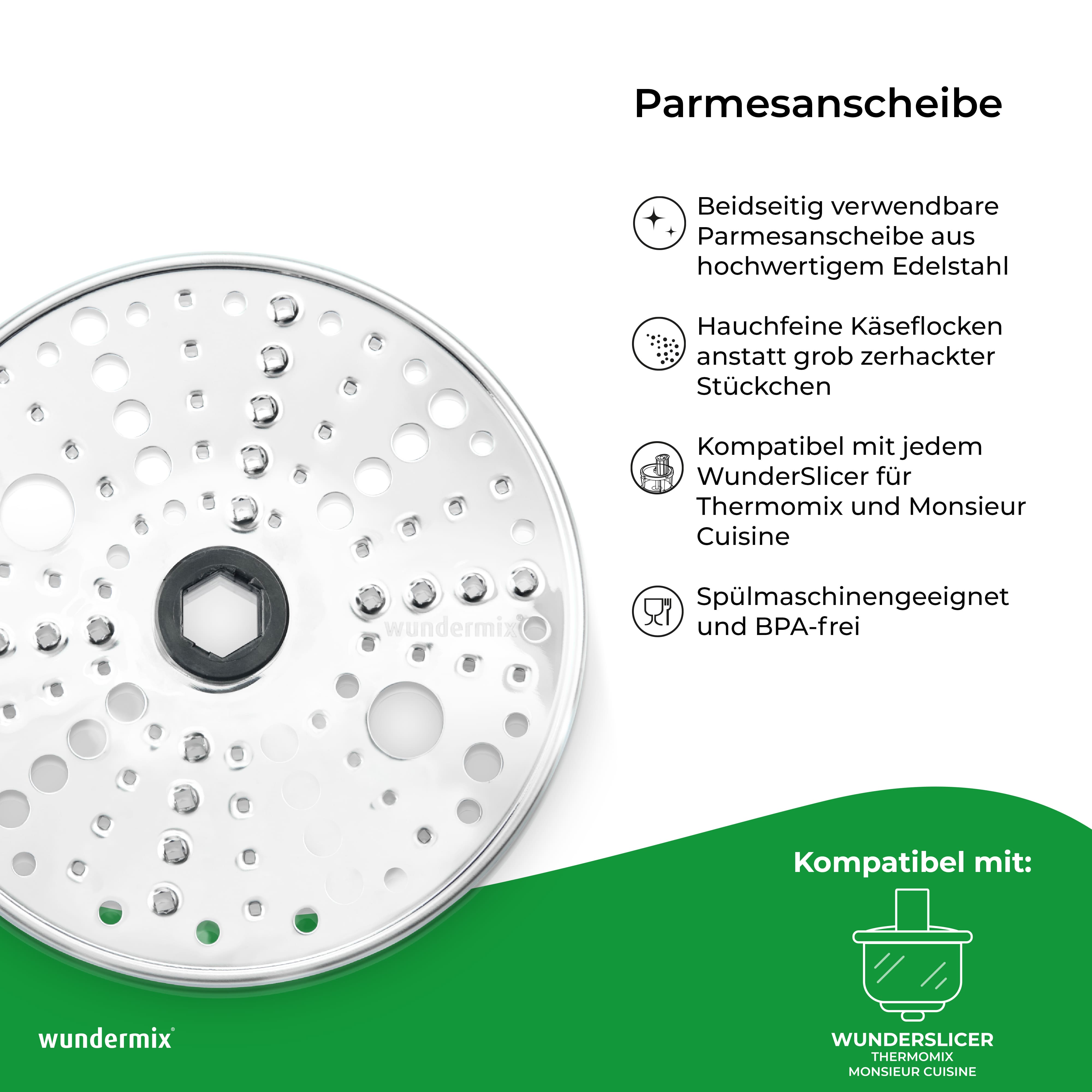 Parmesanscheibe für WunderSlicer Gemüseschneider