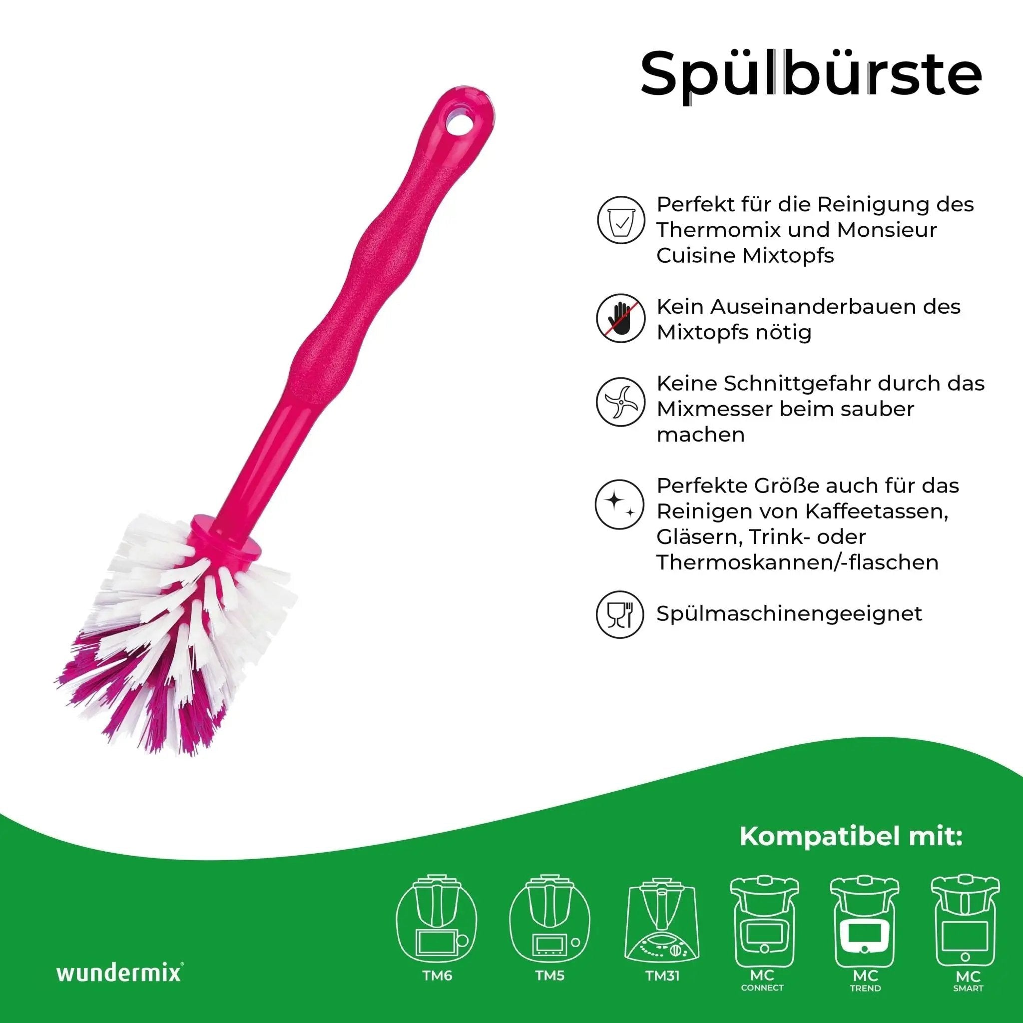 Mixtopf-Spülbürsten-Set (5er-Pack - je Farbe 1 Stk. - zum Sparpreis)