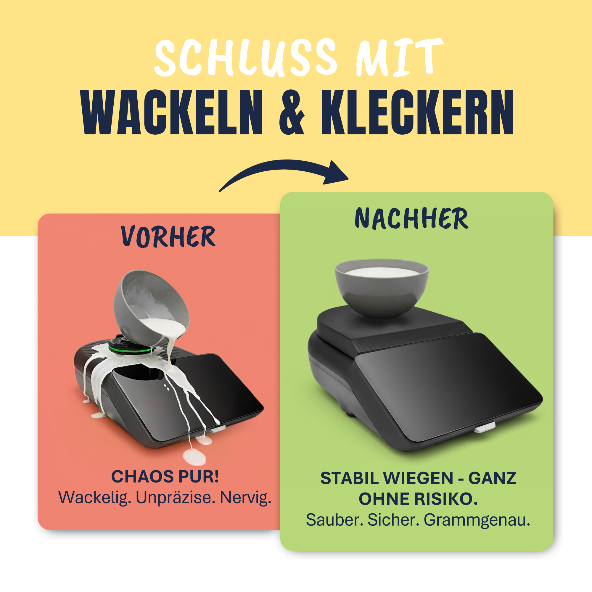 WiegeBase von MixFino® | Wiege-Aufsatz & Schutz für Thermomix TM7