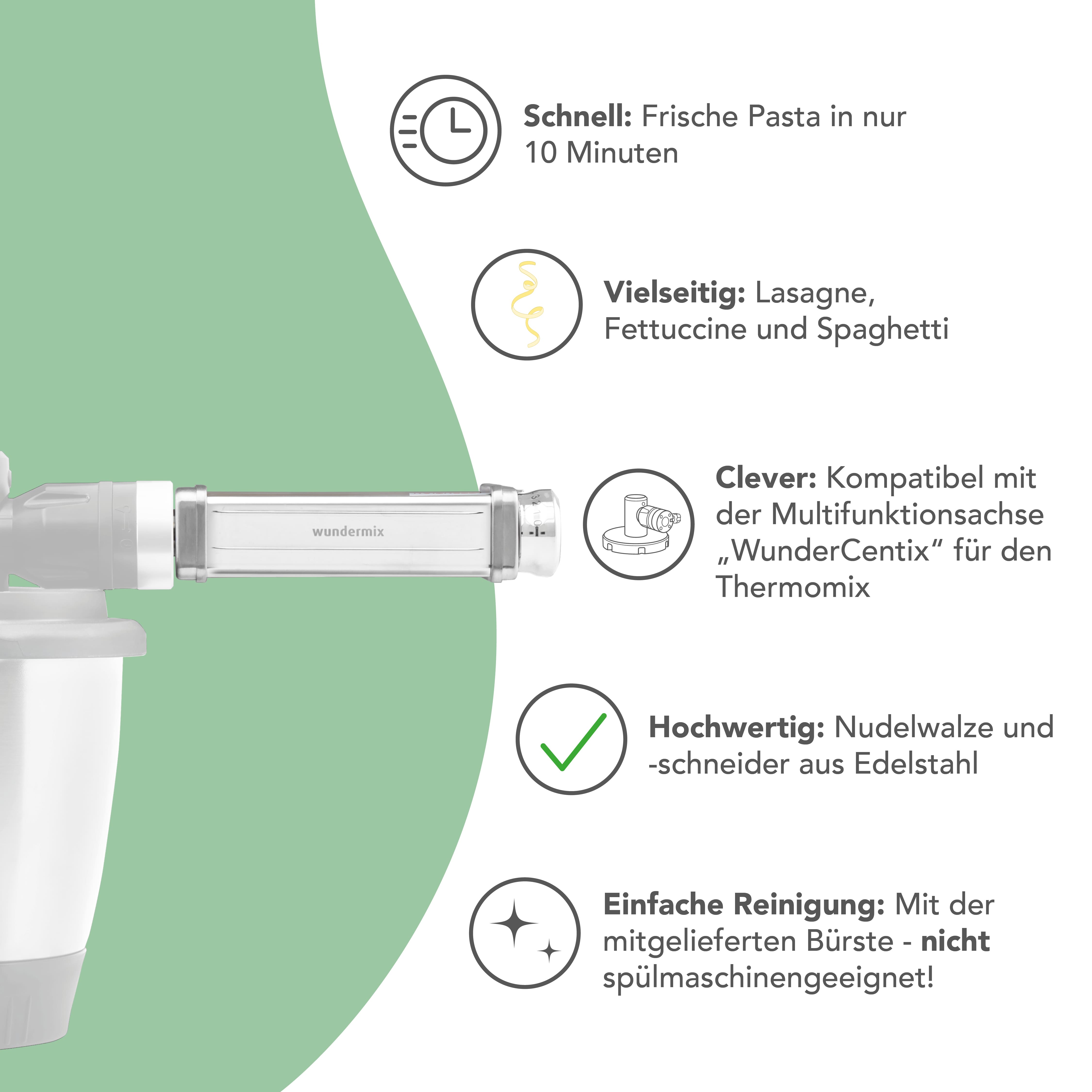 Nudelaufsatz (3-tlg.) für WunderCentix®