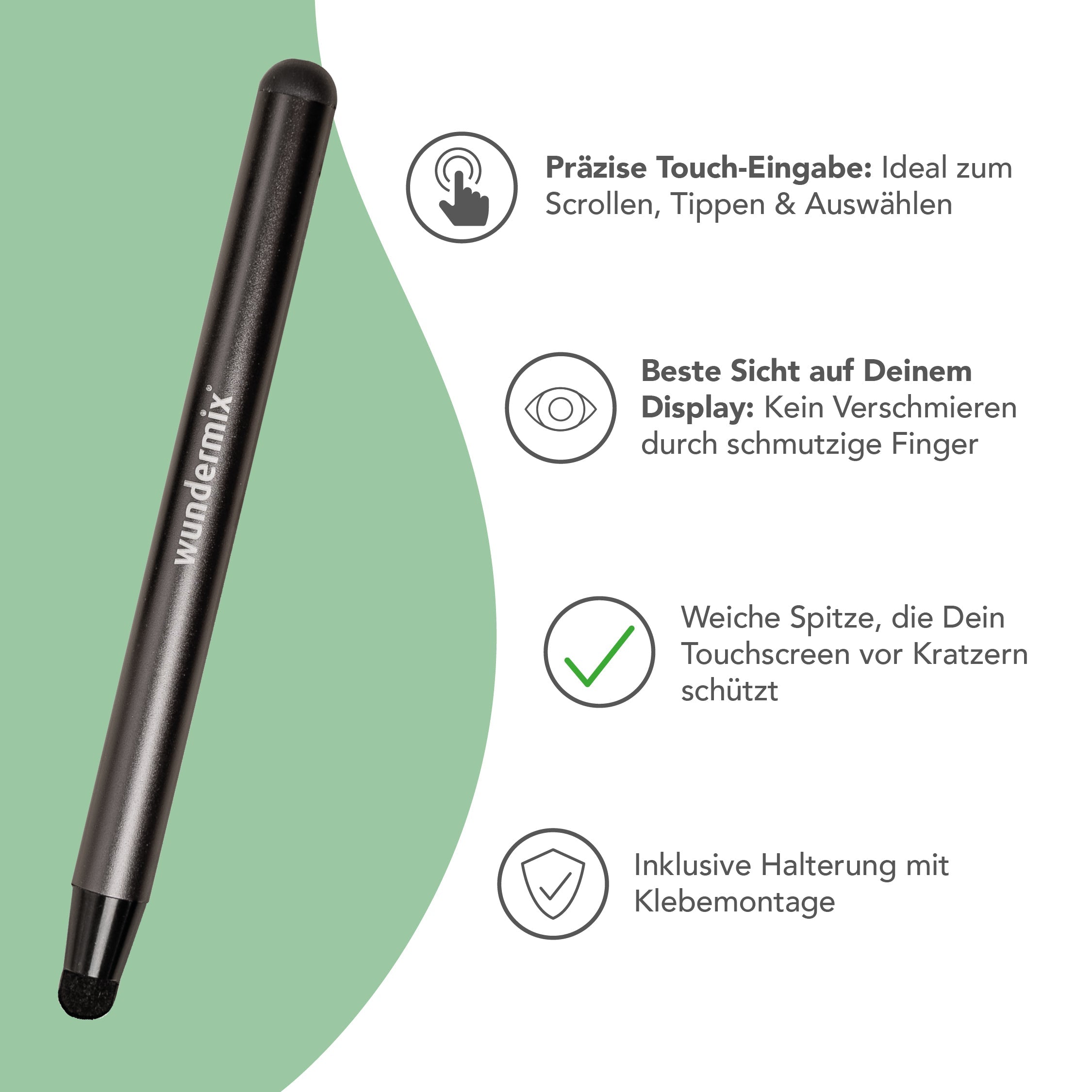 WunderScreen® Spar-Set: Displayschutz und TouchPen für TM7