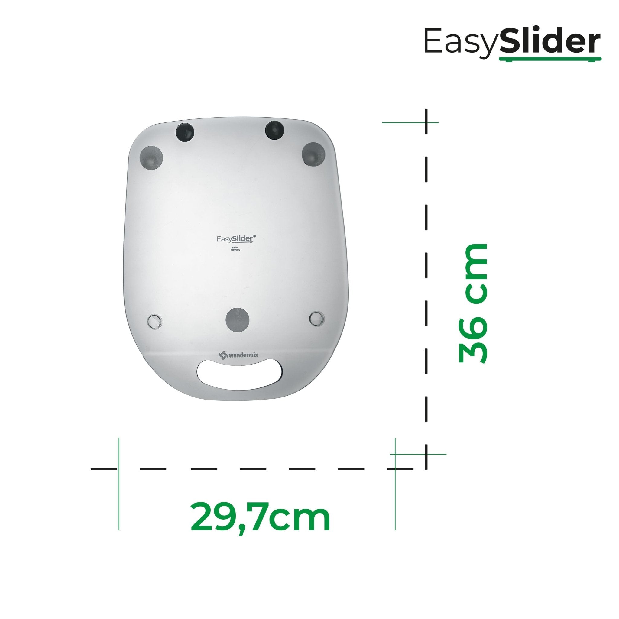 EasySlider® | Gleitbrett aus Acrylglas für Thermomix TM6, TM5