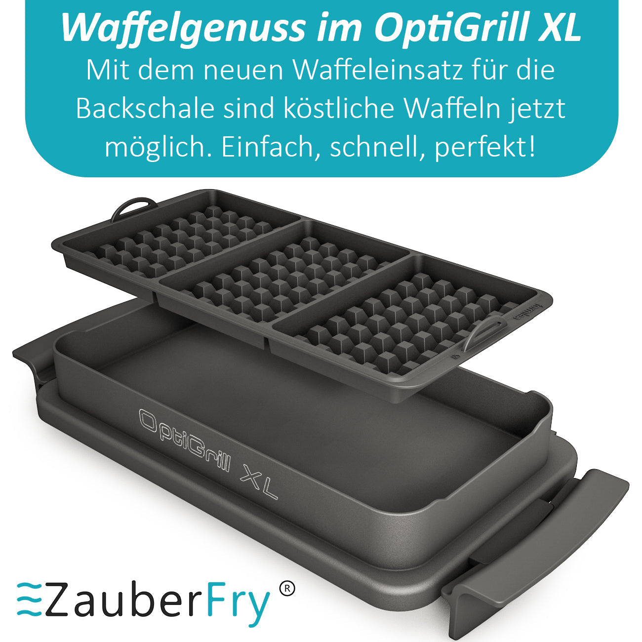 ZauberFry - Waffeleinsatz für OptiGrill XL